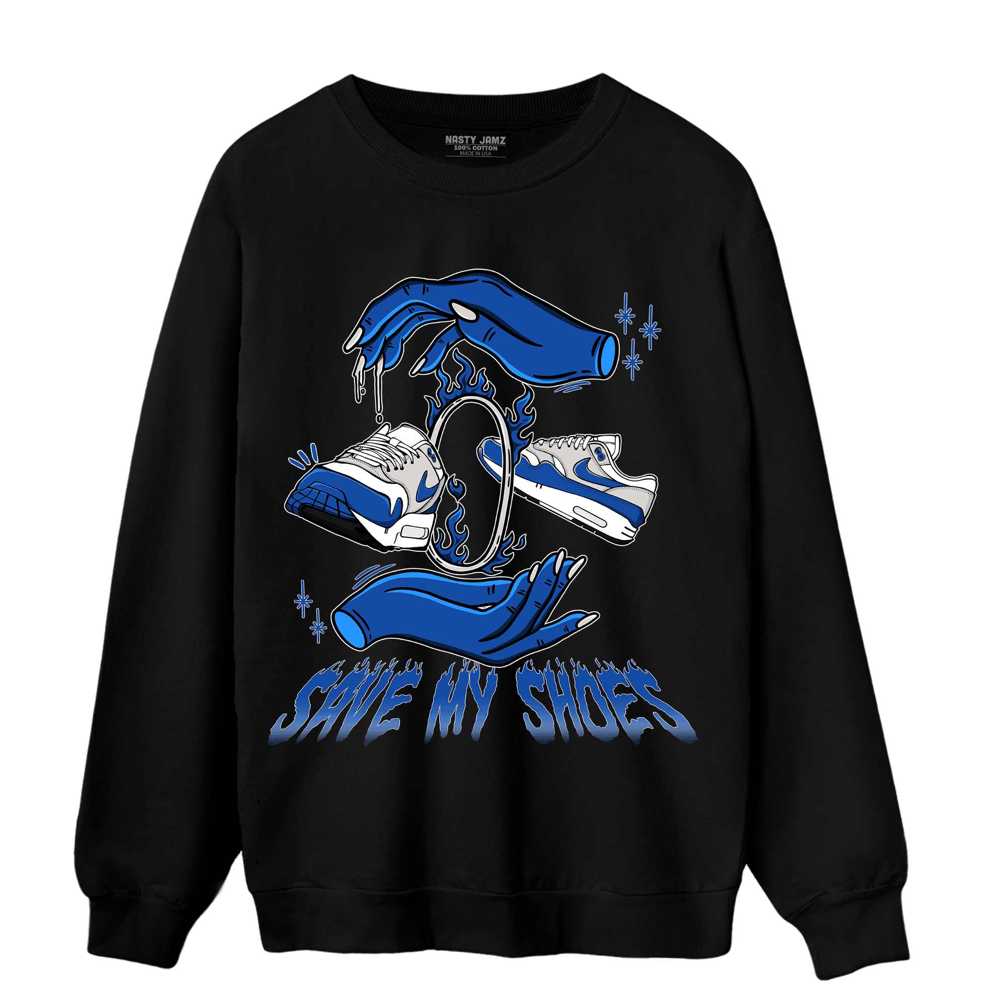 Air Max 1 86 Royal Sweatshirt Match Save My Shoes - NastyJamz