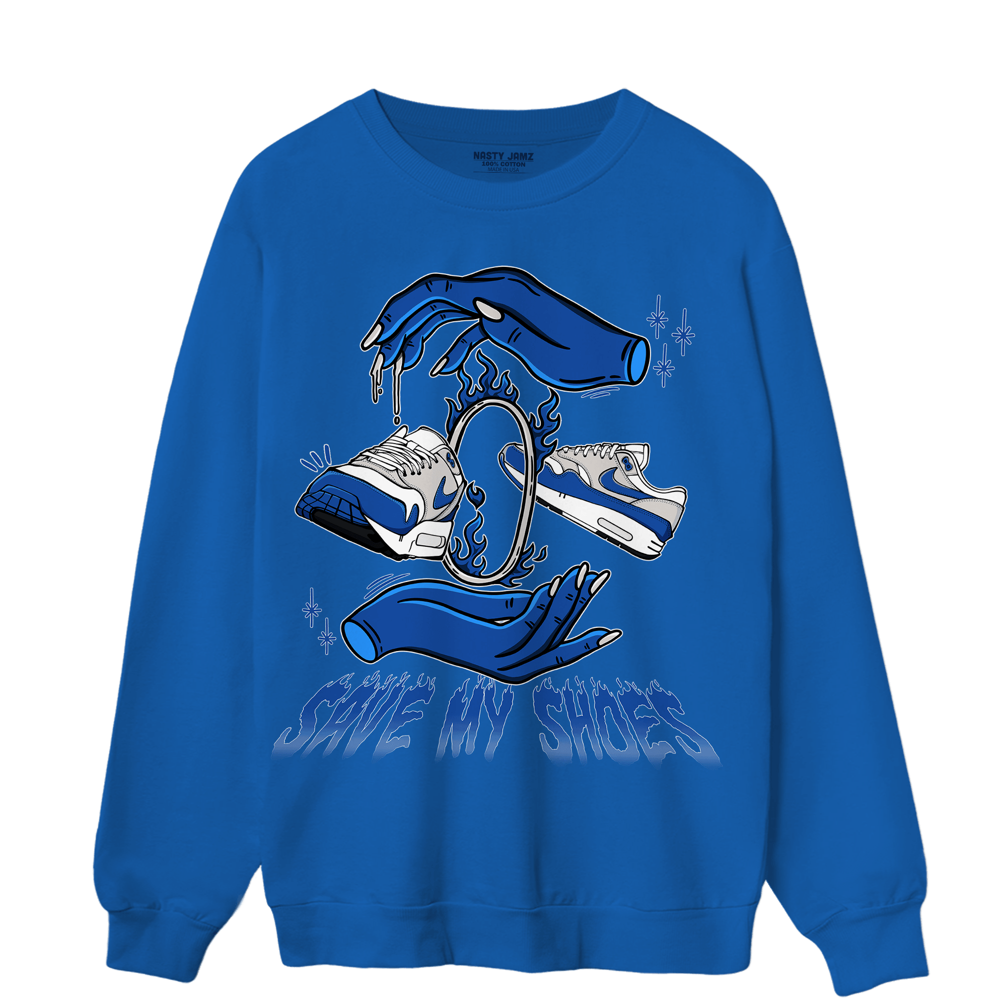 Air Max 1 86 Royal Sweatshirt Match Save My Shoes - NastyJamz