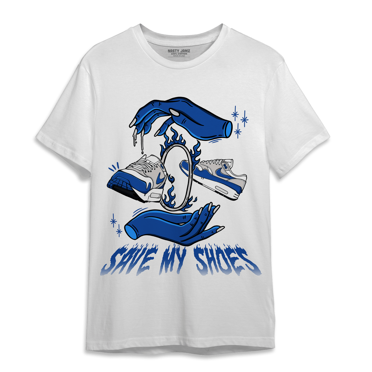 Air Max 1 86 Royal T Shirt Match Save My Shoes - NastyJamz