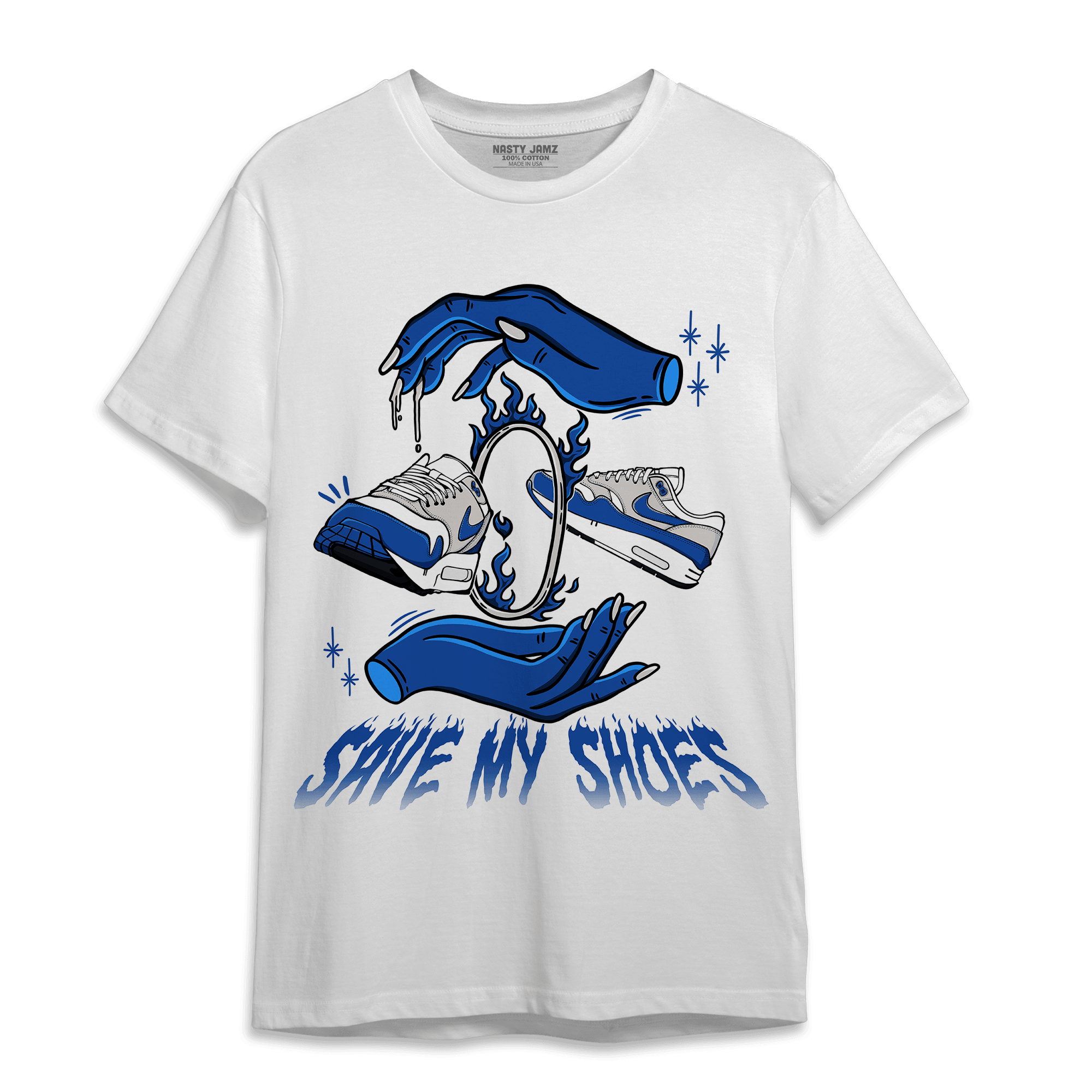 Air Max 1 86 Royal T Shirt Match Save My Shoes - NastyJamz