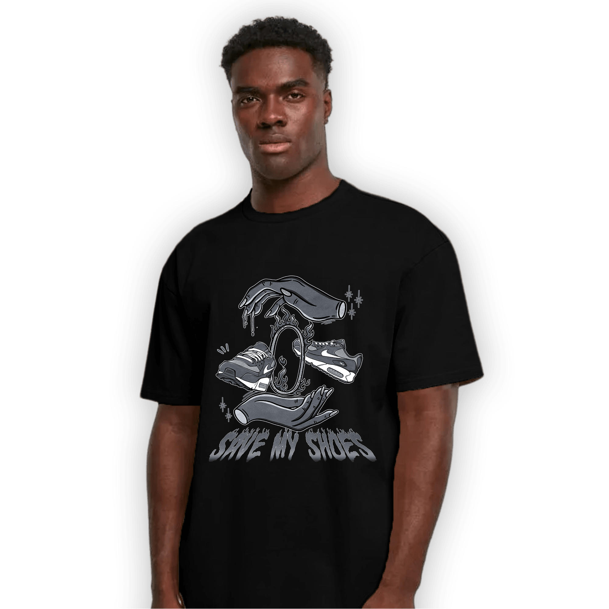 Air Max 90 Iron Grey T Shirt Match Save My Shoes - NastyJamz