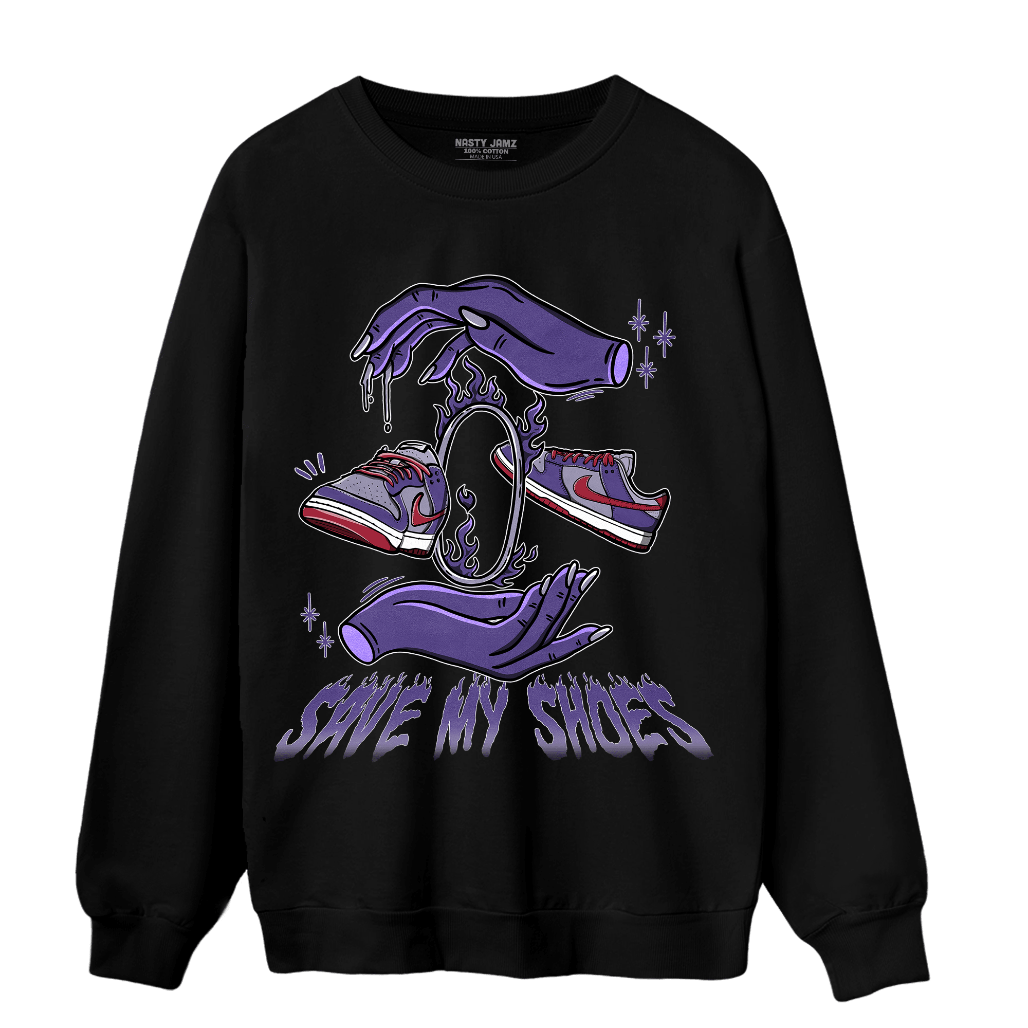 Dunk Low Plum Sweatshirt Match Save My Shoes - NastyJamz