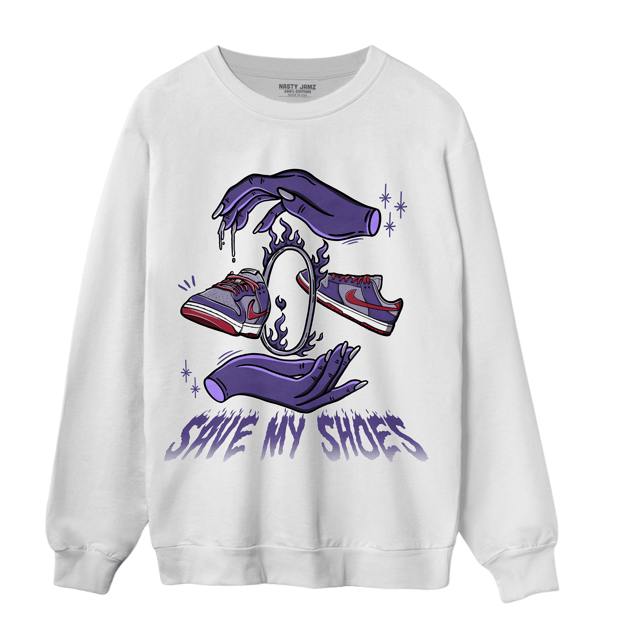 Dunk Low Plum Sweatshirt Match Save My Shoes - NastyJamz