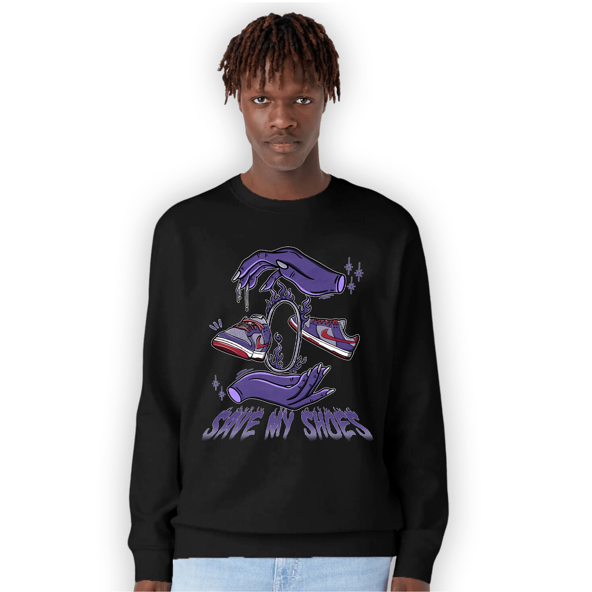 Dunk Low Plum Sweatshirt Match Save My Shoes - NastyJamz