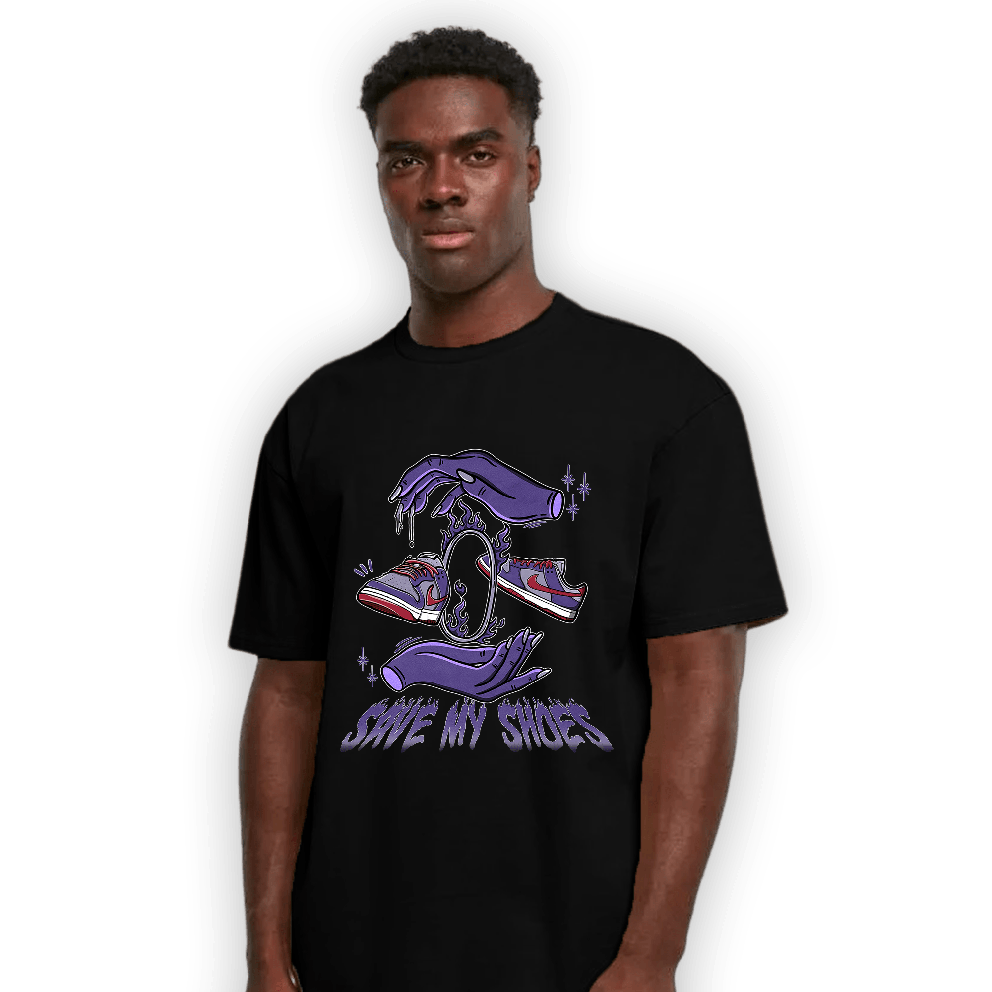 Dunk Low Plum T Shirt Match Save My Shoes - NastyJamz