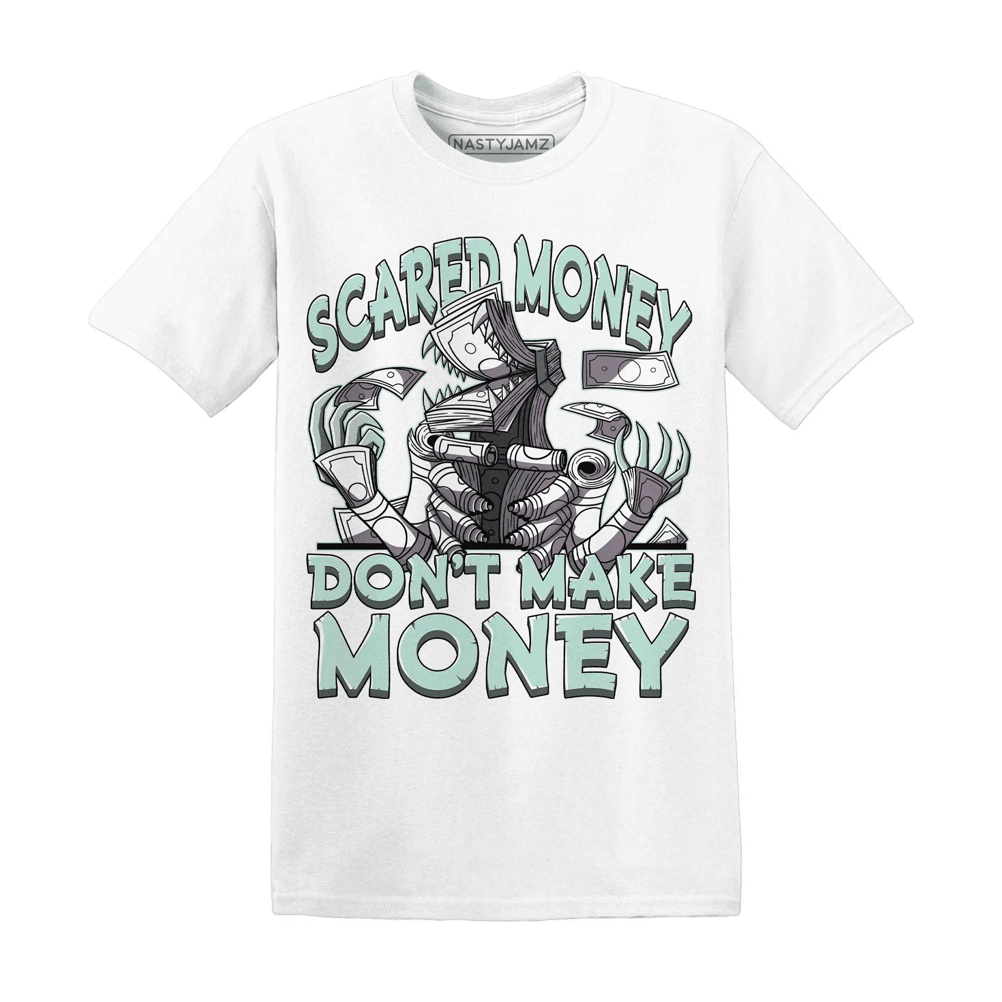 NastyJamz-AF-1-Low-Jade-Ice-White-T-Shirt-Match-Scared-Money