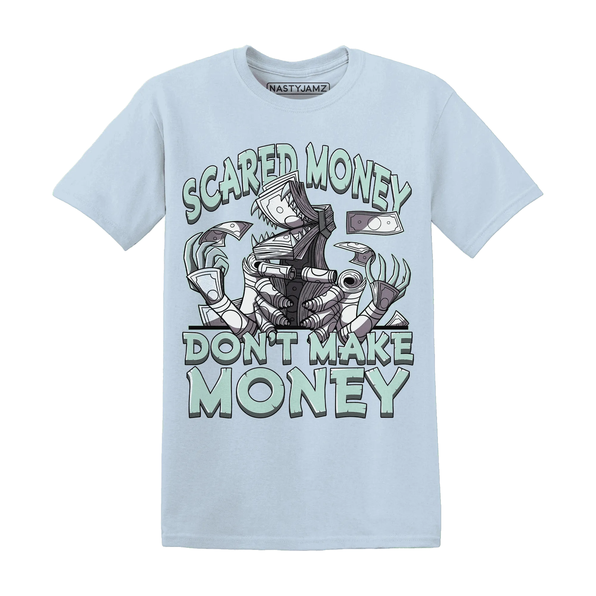 NastyJamz-AF-1-Low-Jade-Ice-White-T-Shirt-Match-Scared-Money