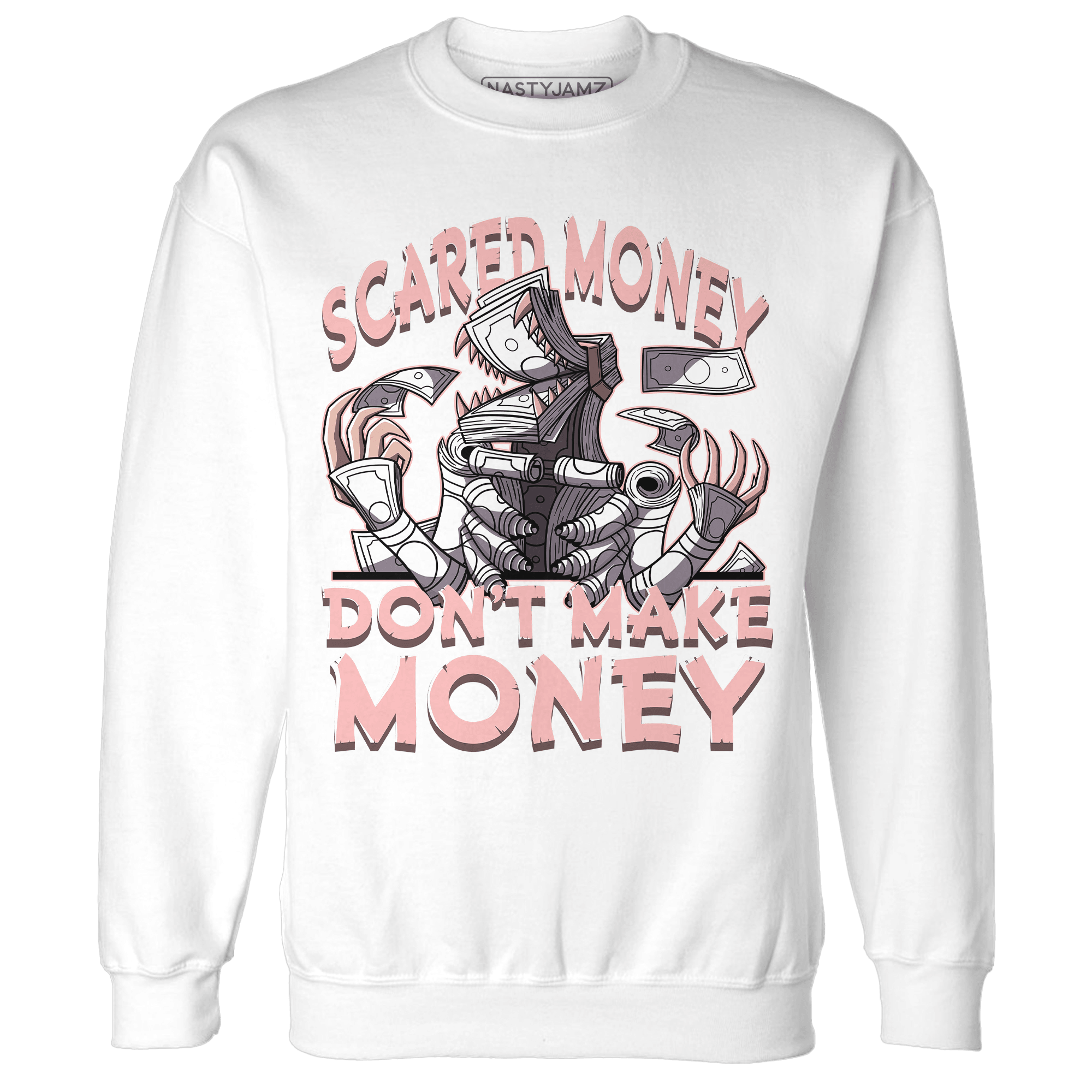 Low Legend Pink 11s Sweatshirt Match Scared Money - NastyJamz