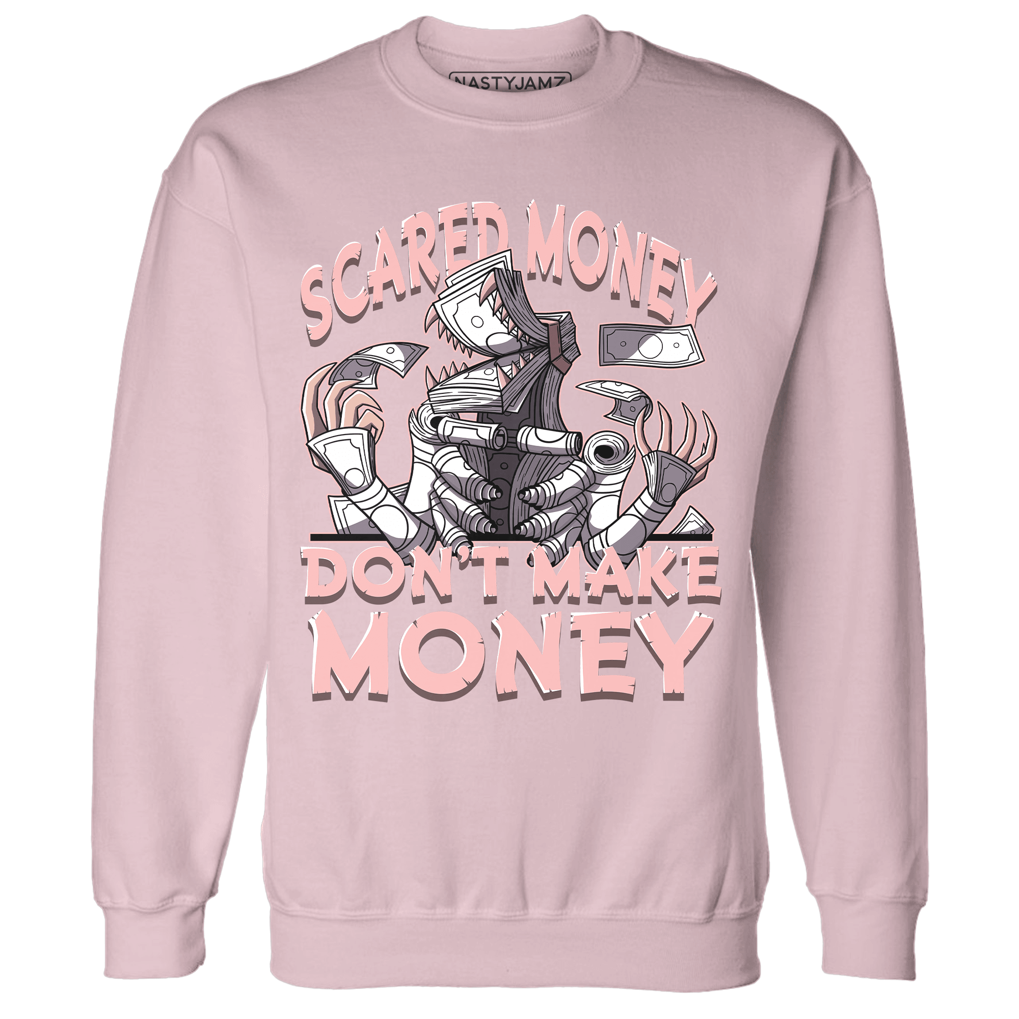 Low Legend Pink 11s Sweatshirt Match Scared Money - NastyJamz