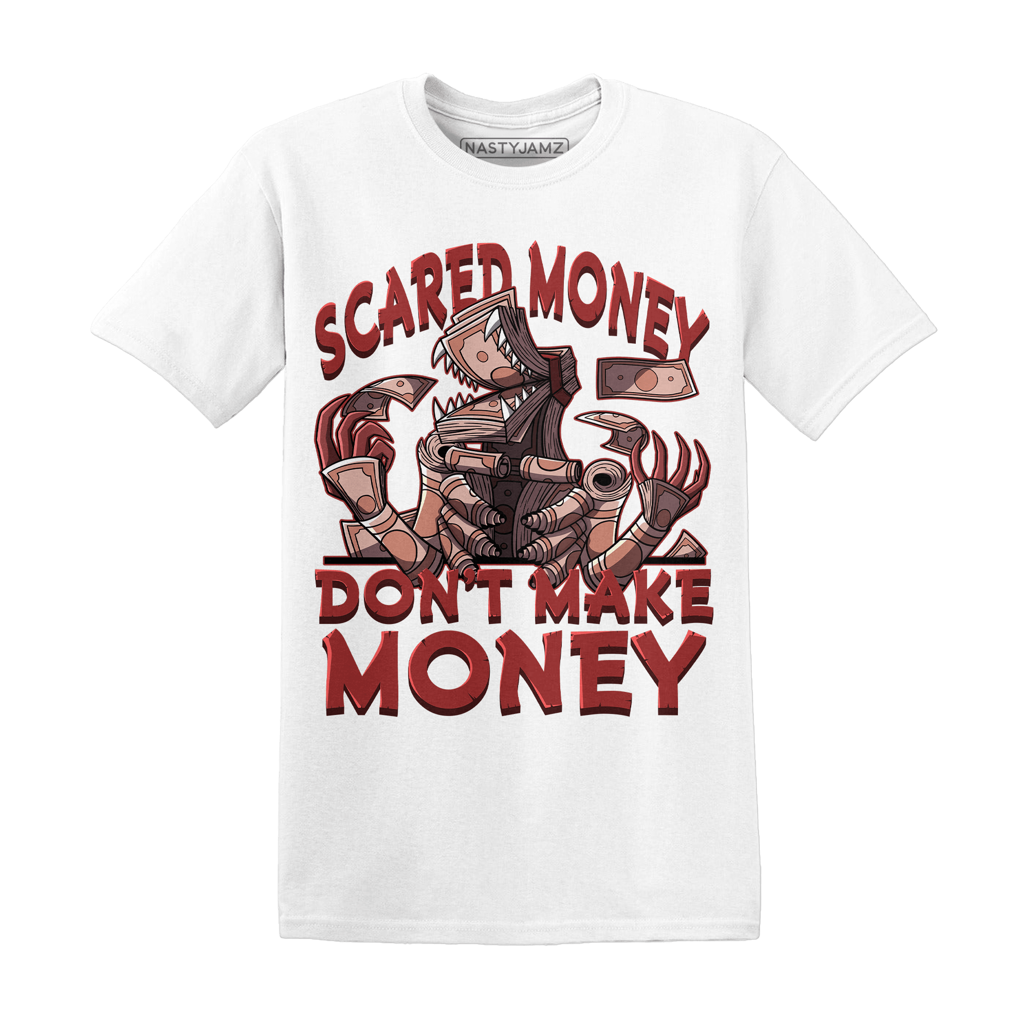 Dune Red 13s T Shirt Match Scared Money - NastyJamz