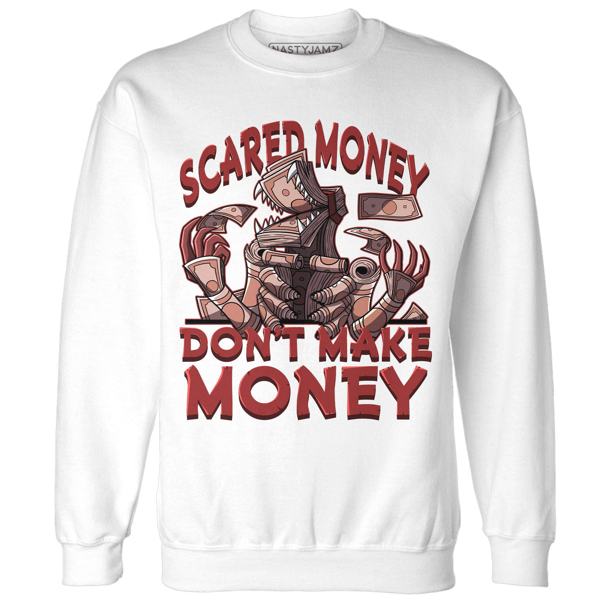 Dune Red 13s Sweatshirt Match Scared Money - NastyJamz