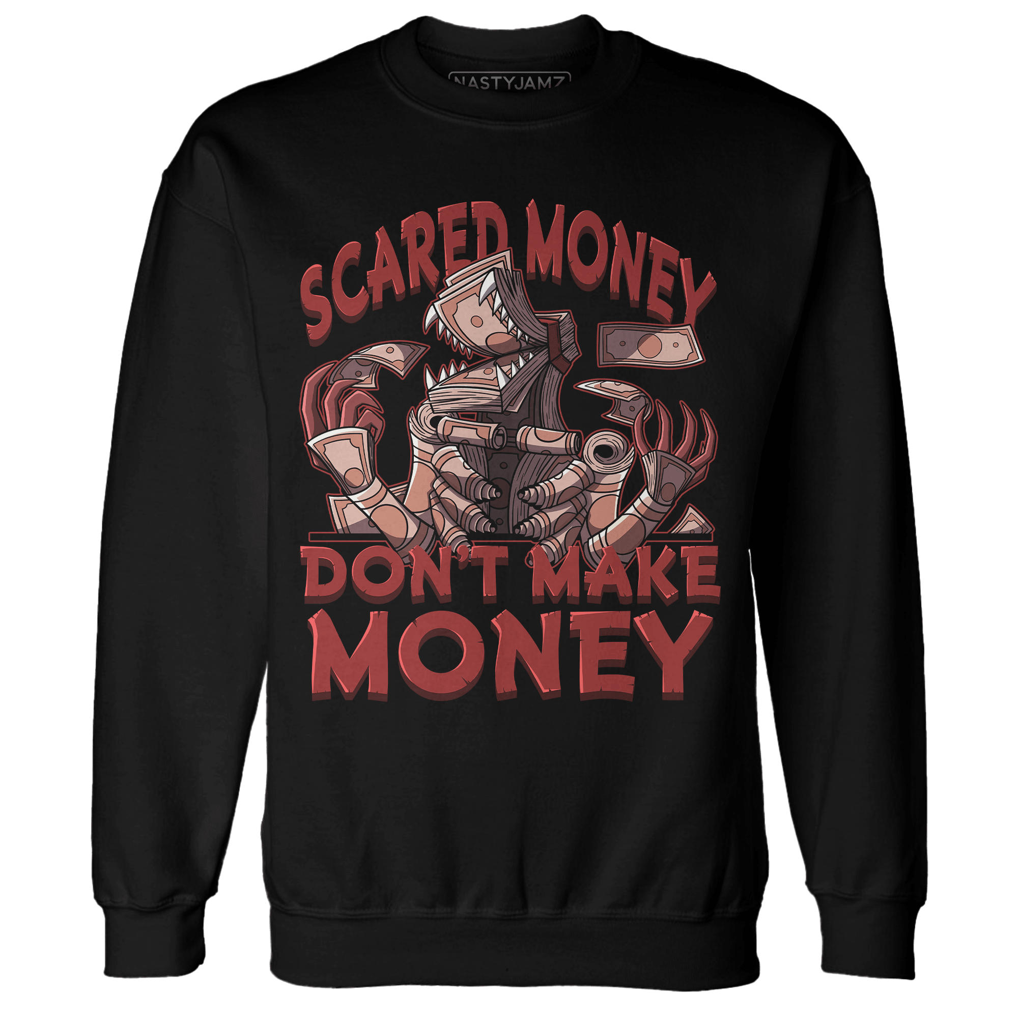 Dune Red 13s Sweatshirt Match Scared Money - NastyJamz