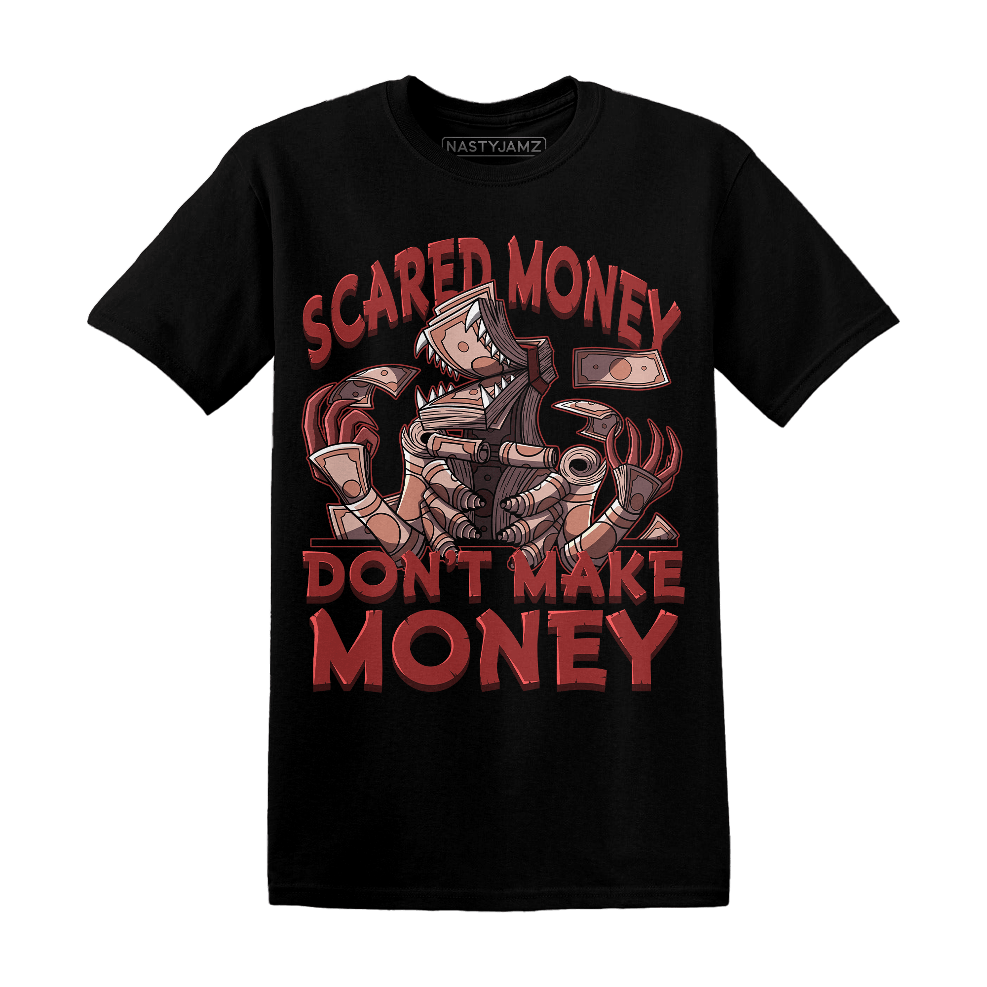 Dune Red 13s T Shirt Match Scared Money - NastyJamz