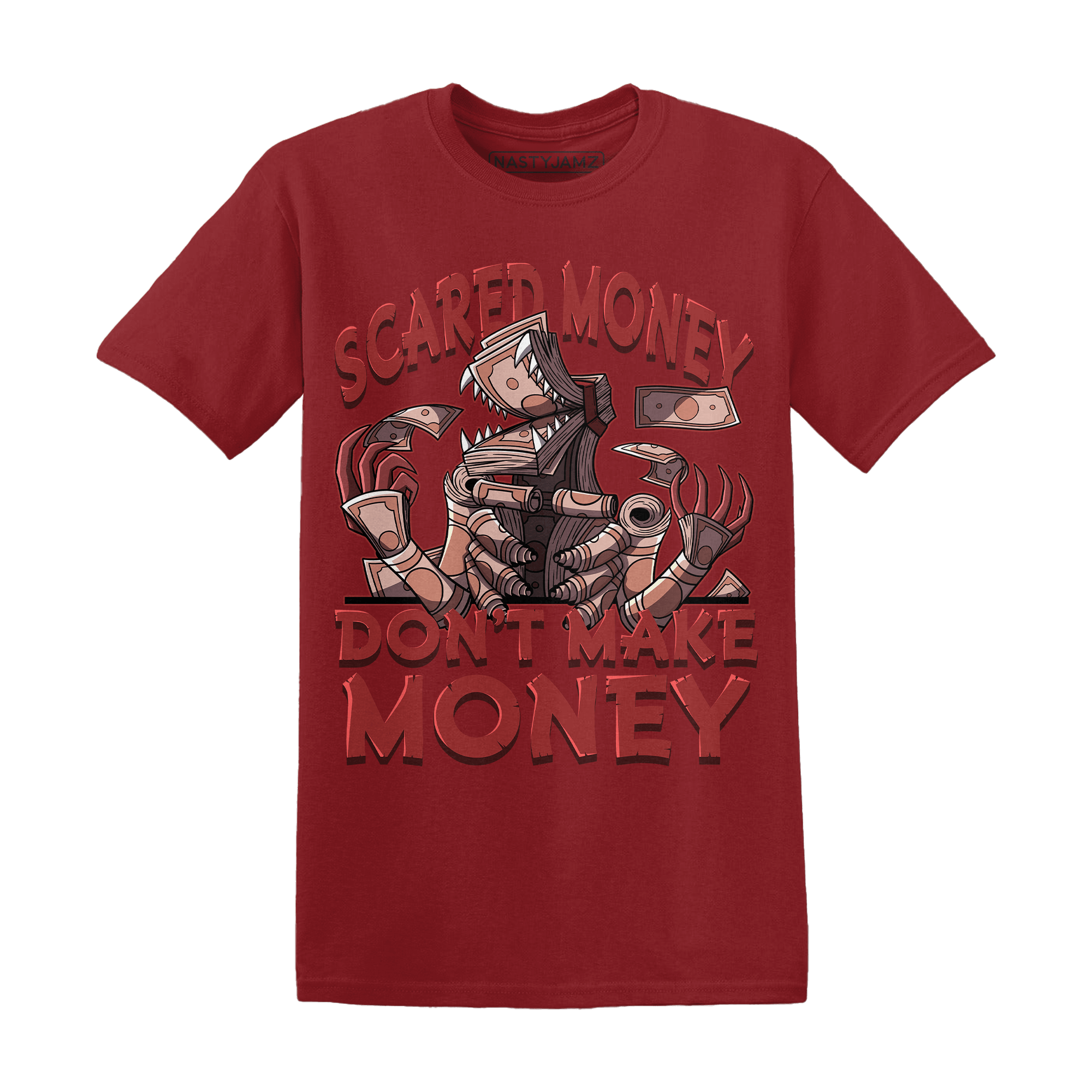 Dune Red 13s T Shirt Match Scared Money - NastyJamz