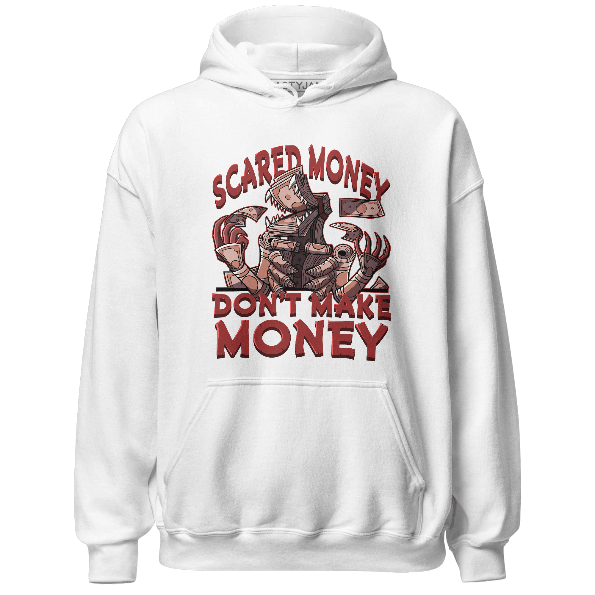 Dune Red 13s Hoodie Match Scared Money - NastyJamz