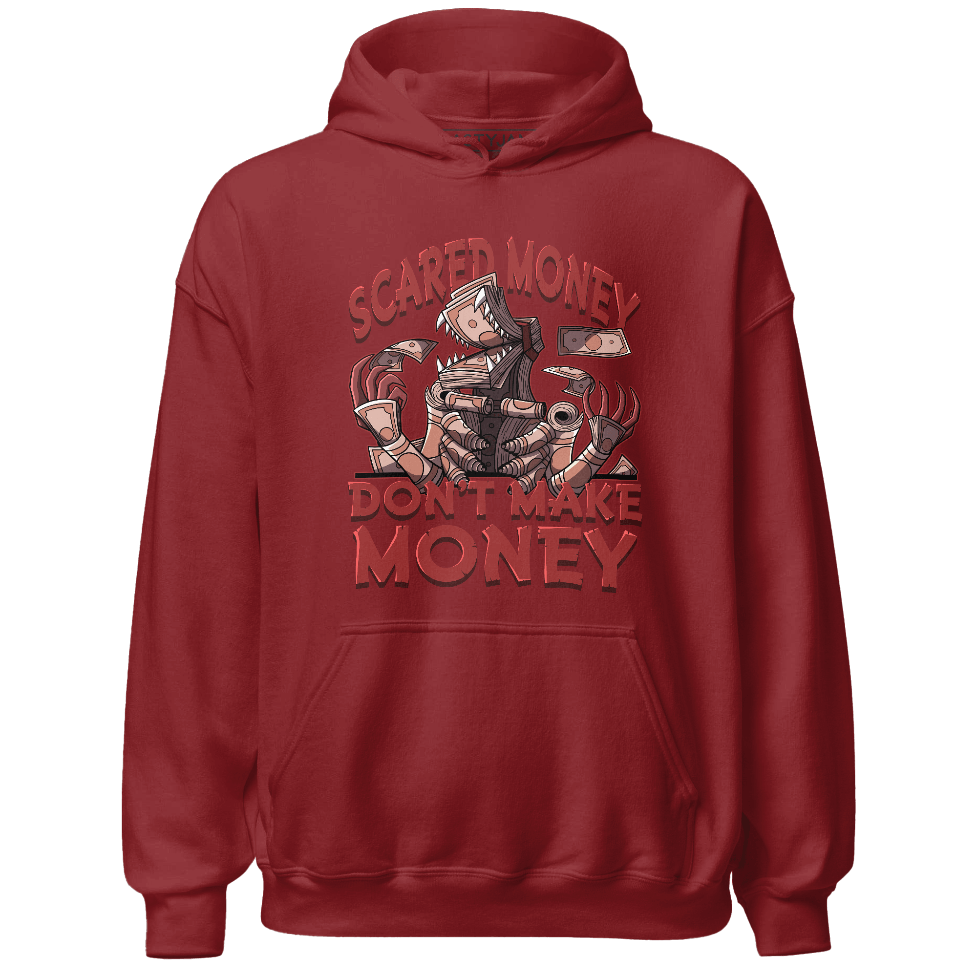 Dune Red 13s Hoodie Match Scared Money - NastyJamz