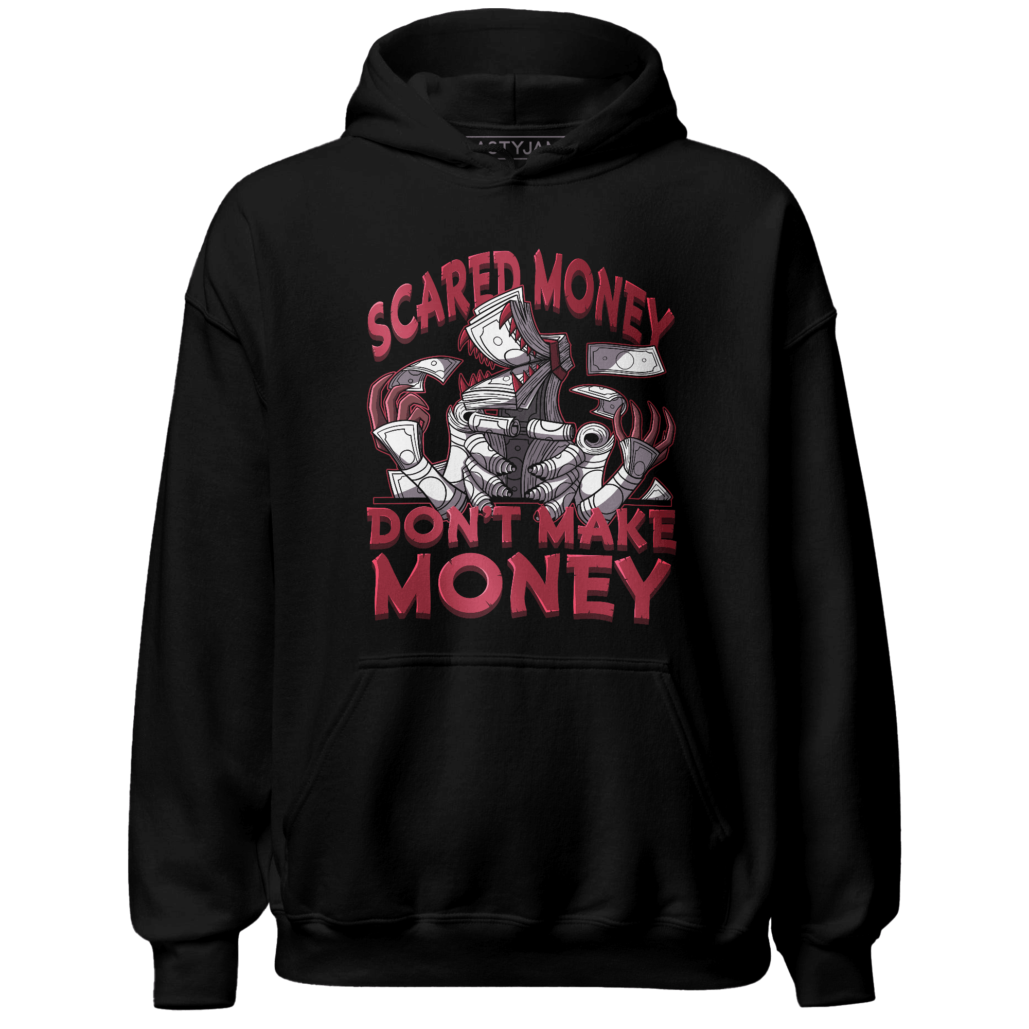 High 85 Metallic Burgundy 1s Hoodie Match Scared Money - NastyJamz