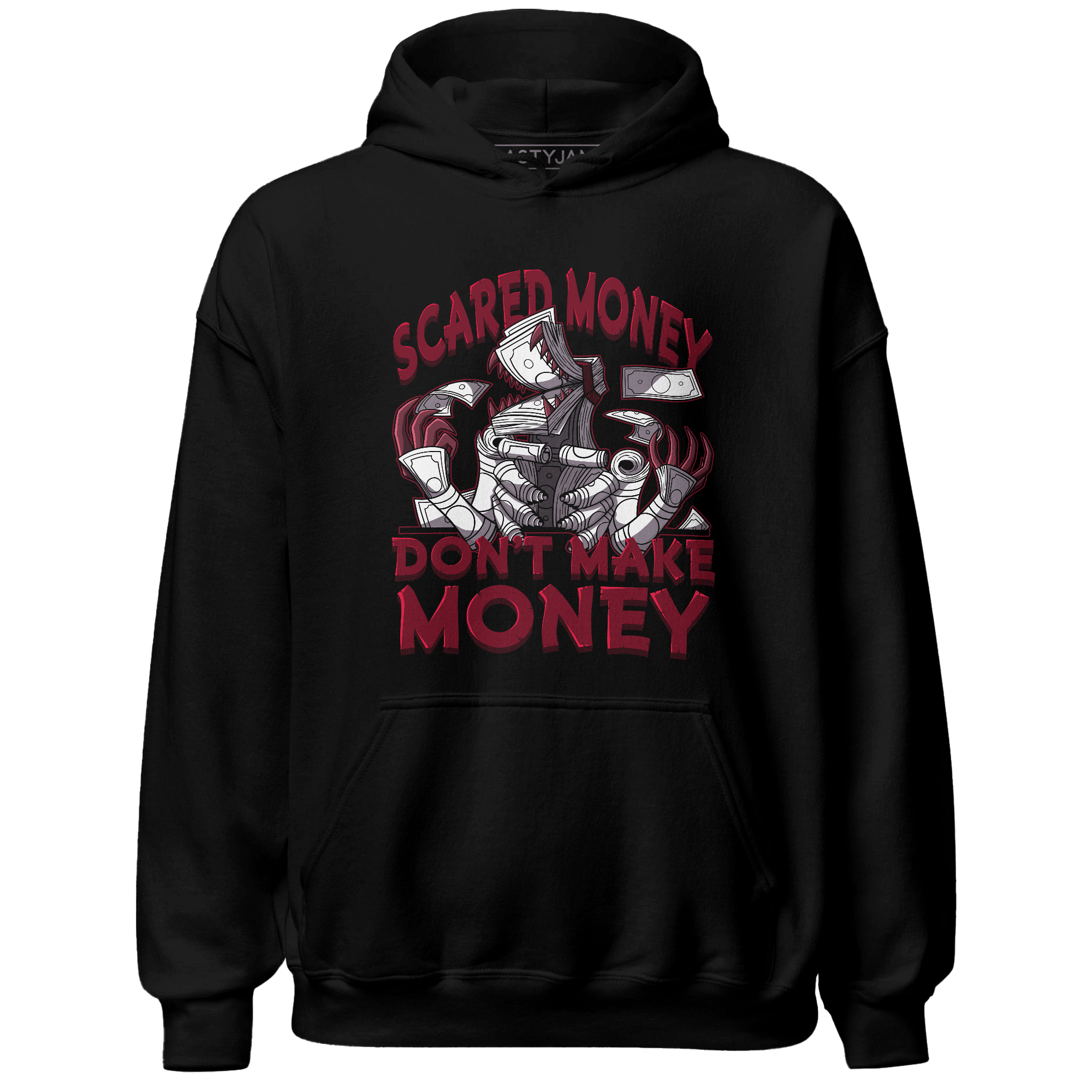 High White Team Red 1s Hoodie Match Scared Money - NastyJamz