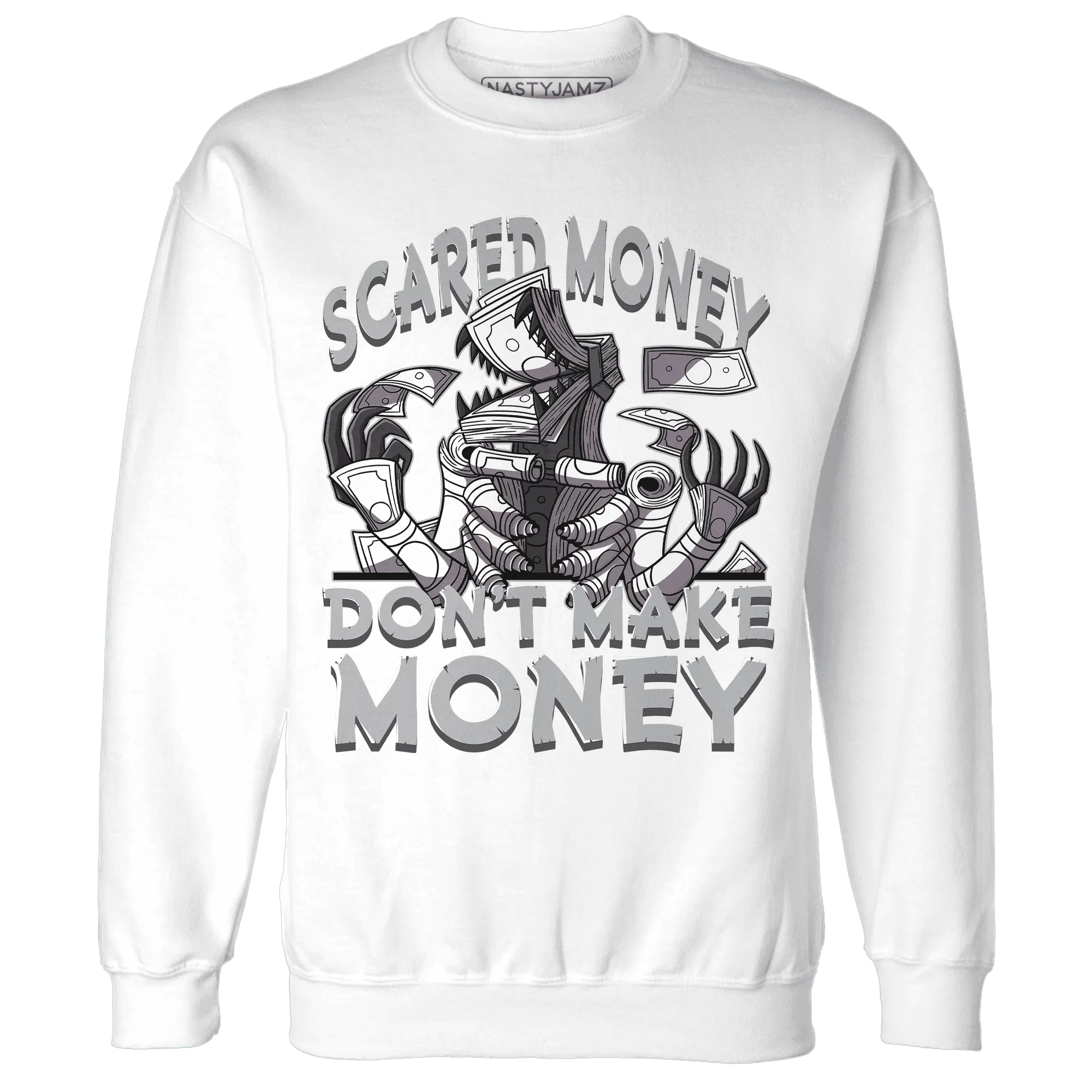 Wolf-Grey-1s-Sweatshirt-Match-Scared-Money