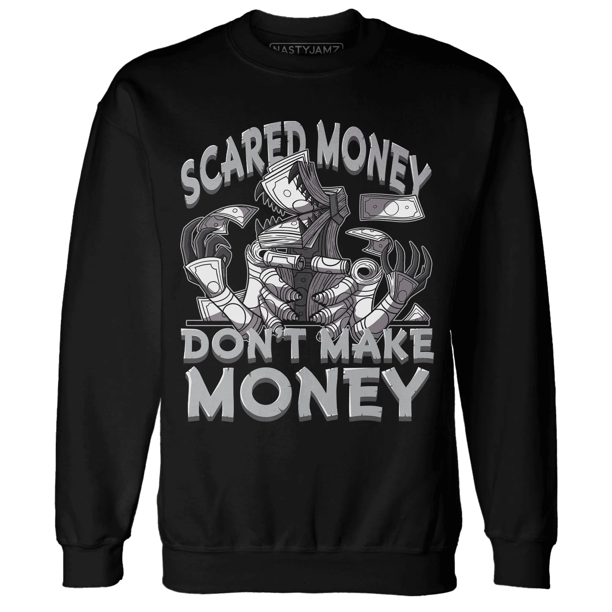 Wolf-Grey-1s-Sweatshirt-Match-Scared-Money