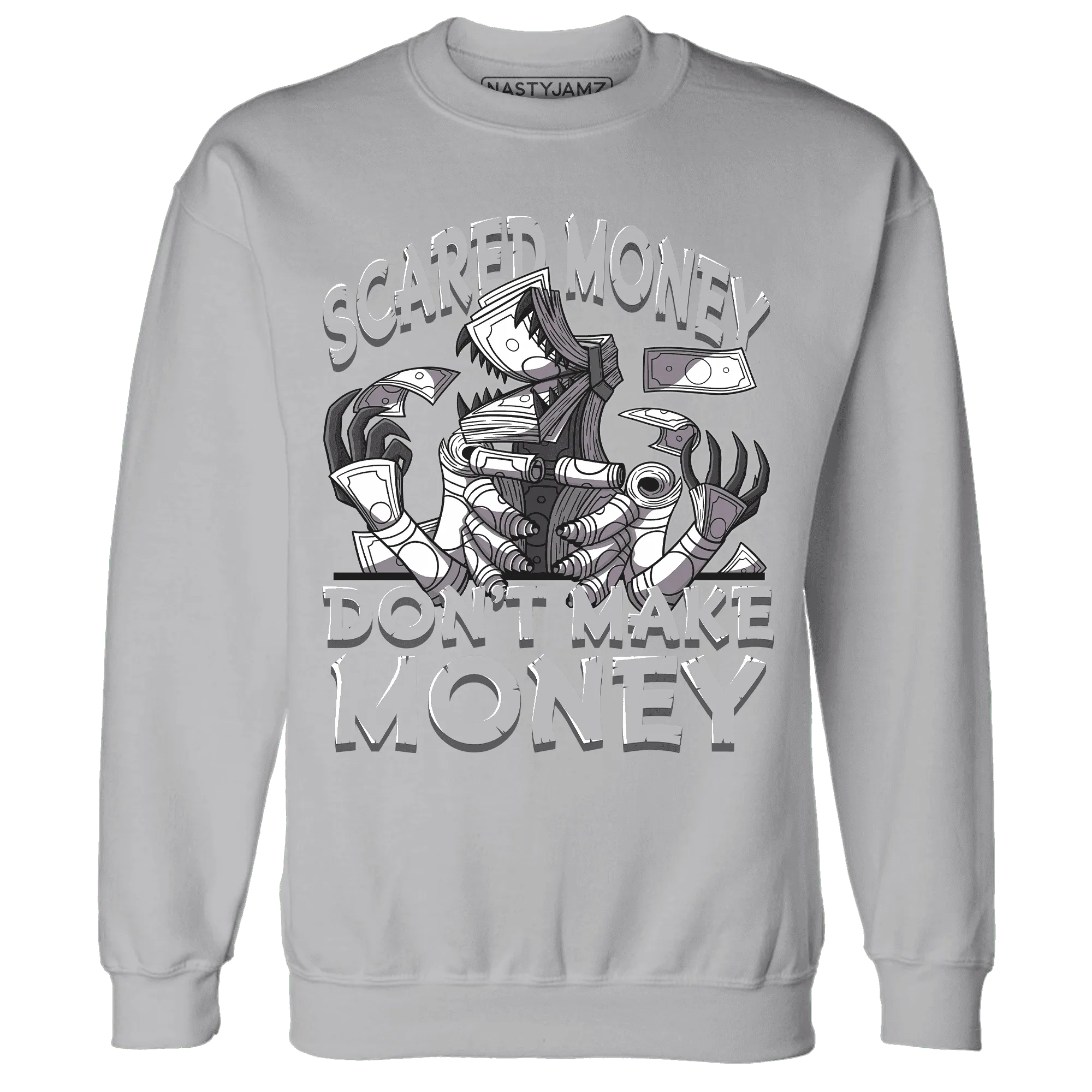 Wolf-Grey-1s-Sweatshirt-Match-Scared-Money