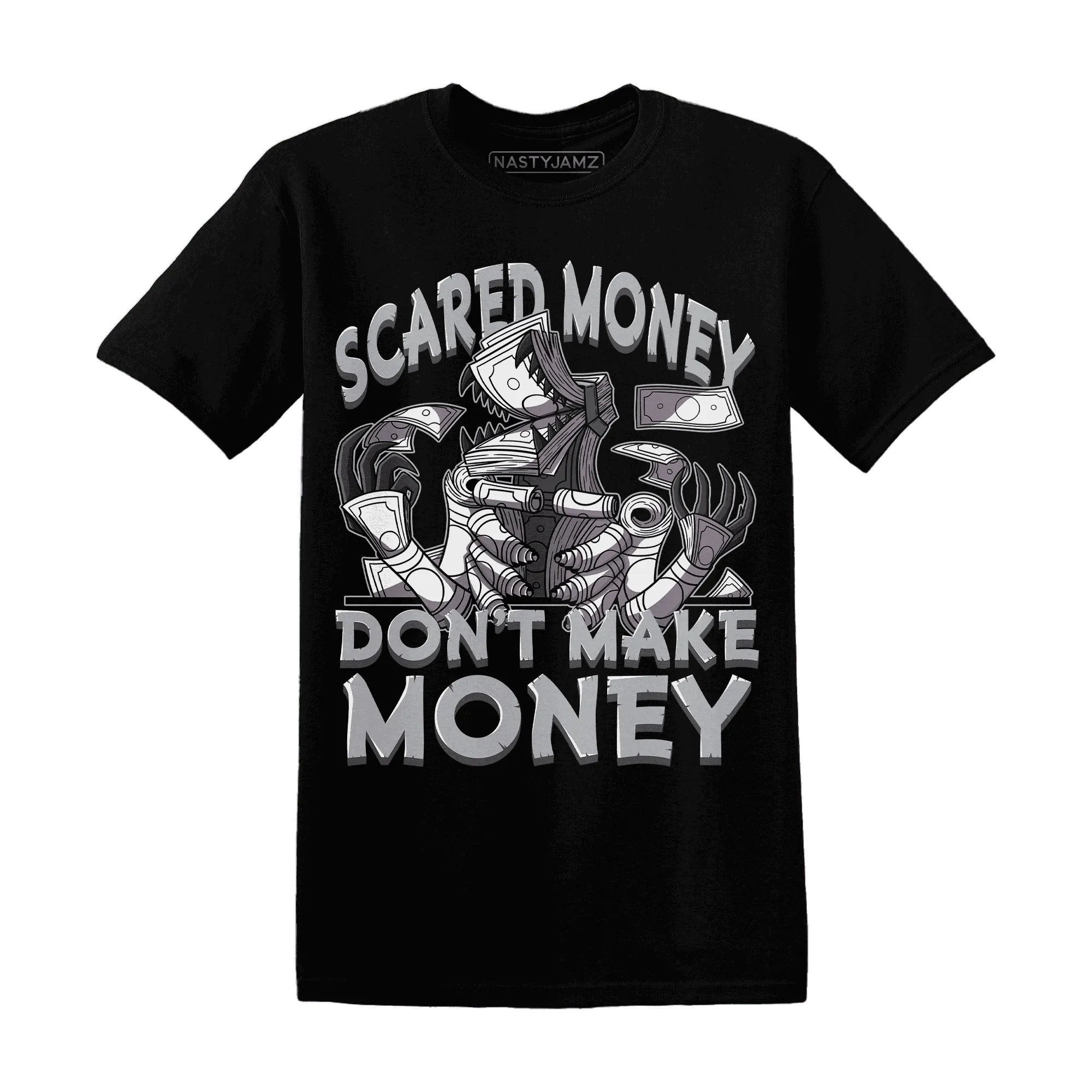 Wolf-Grey-1s-T-Shirt-Match-Scared-Money