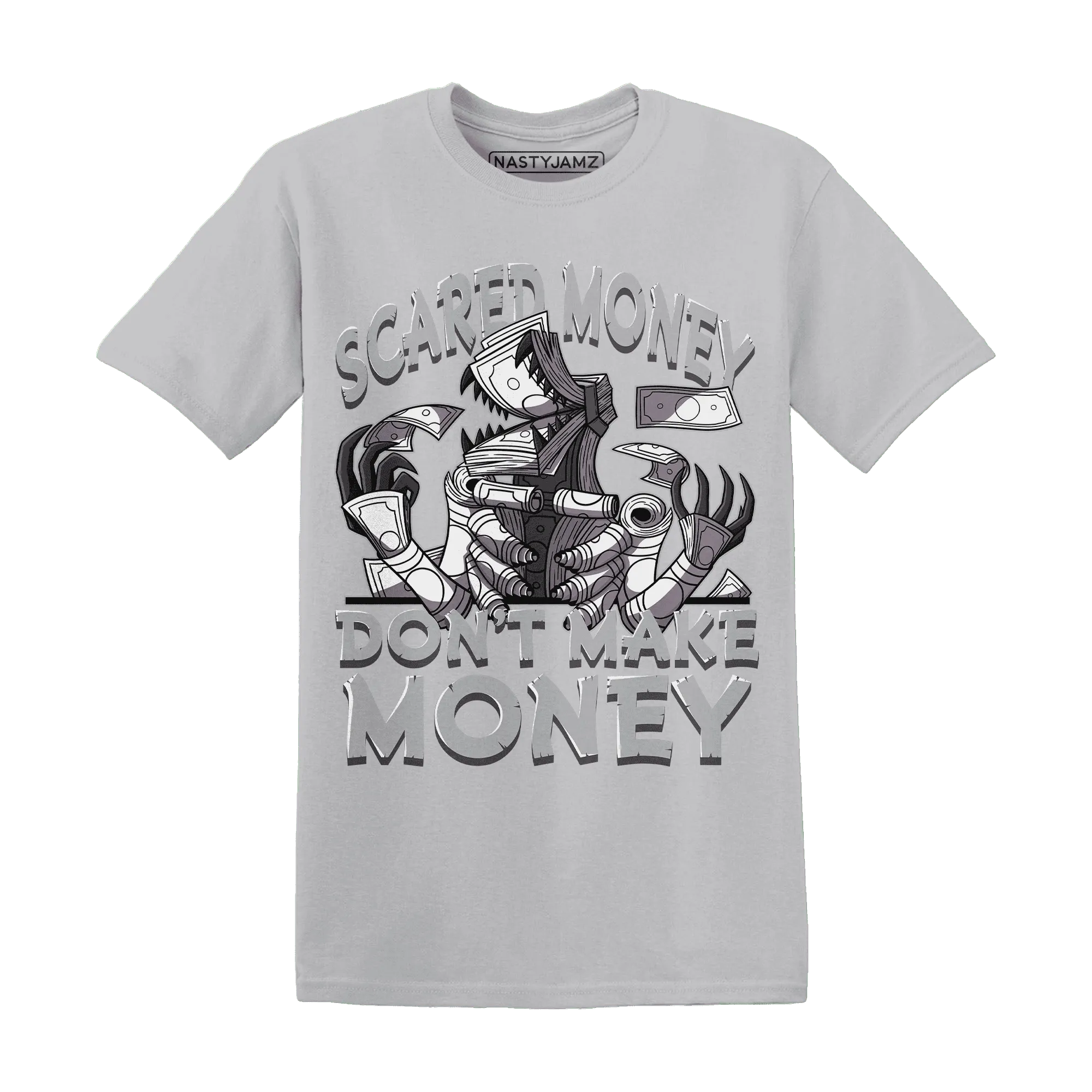 Wolf-Grey-1s-T-Shirt-Match-Scared-Money