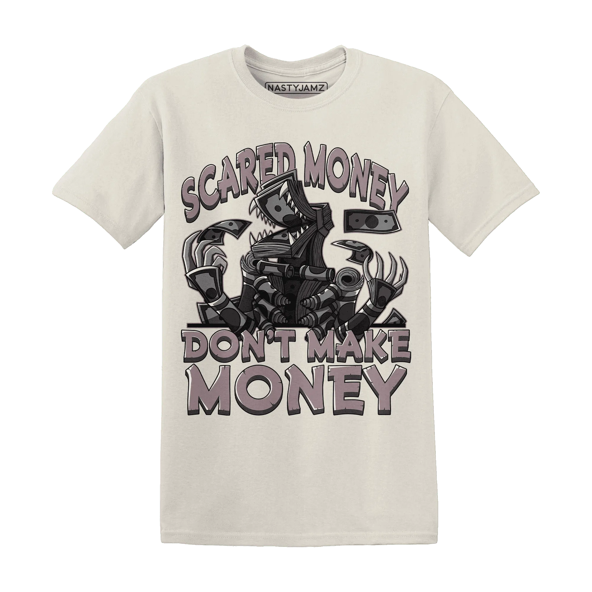 NastyJamz-Black-Violet-Ore-3s-T-Shirt-Match-Scared-Money