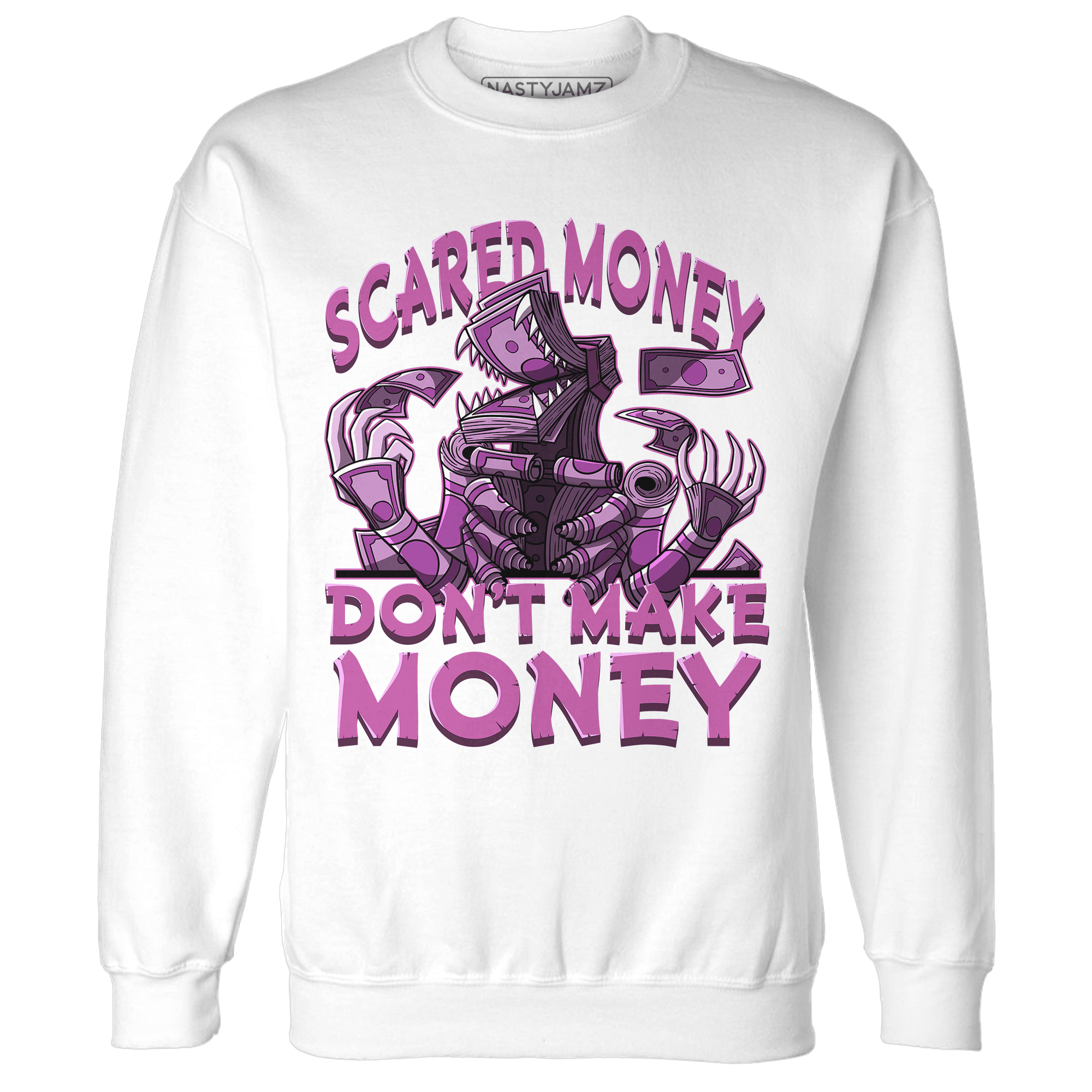 GS Hyper Violet 4s Sweatshirt Match Scared Money - NastyJamz