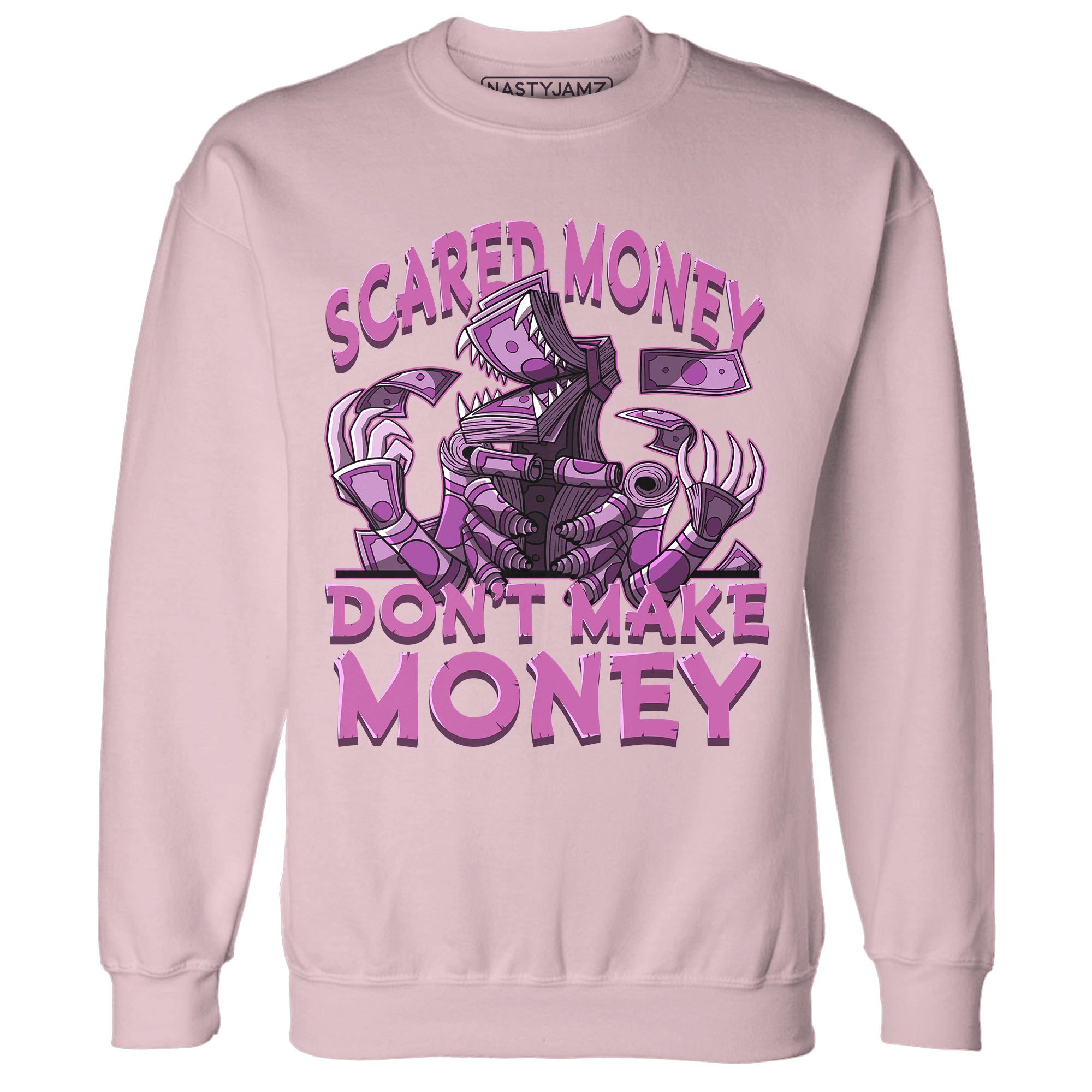 GS Hyper Violet 4s Sweatshirt Match Scared Money - NastyJamz