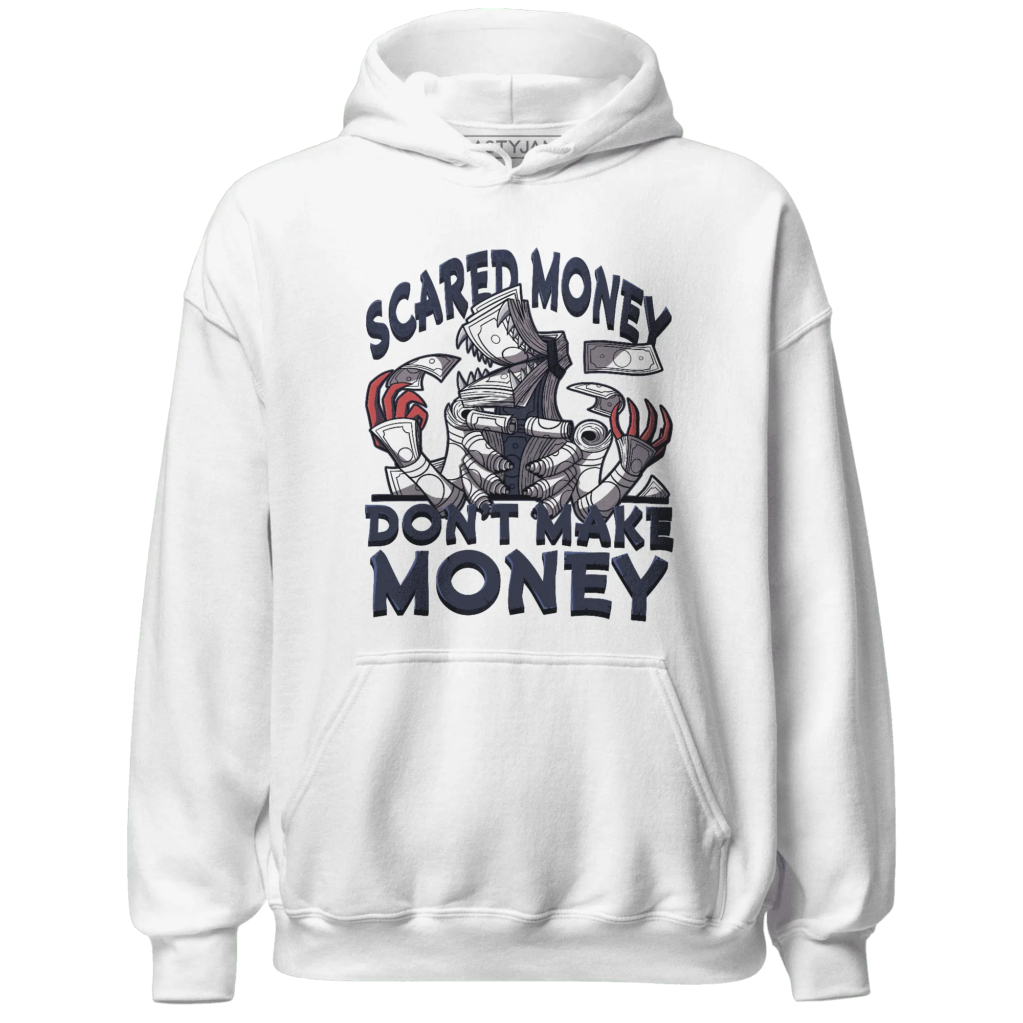 White-Navy-6s-Hoodie-Match-Scared-Money