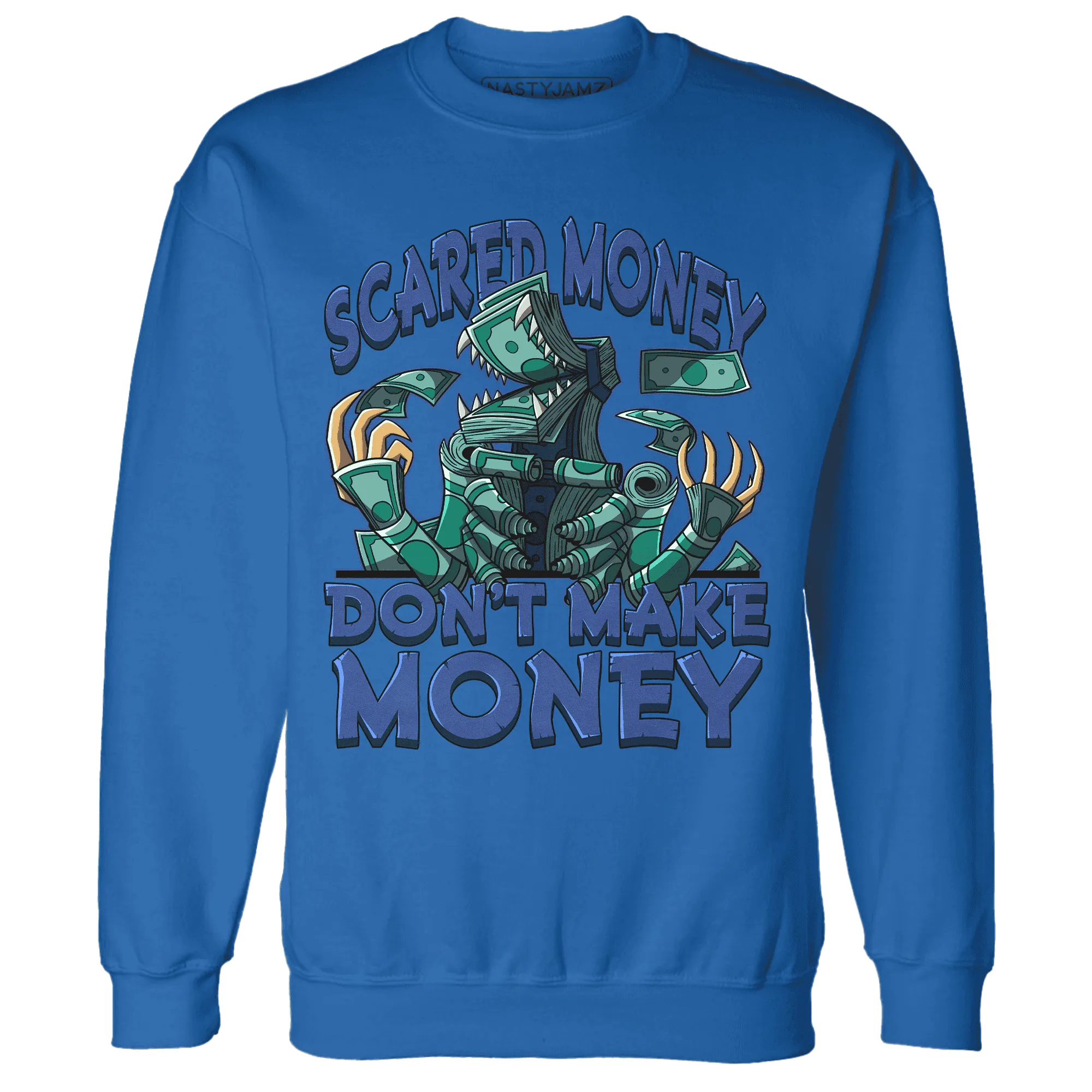 Dunk-Hyper-Royal-Malachite-NastyJamz-Sweatshirt-Match-Scared-Money
