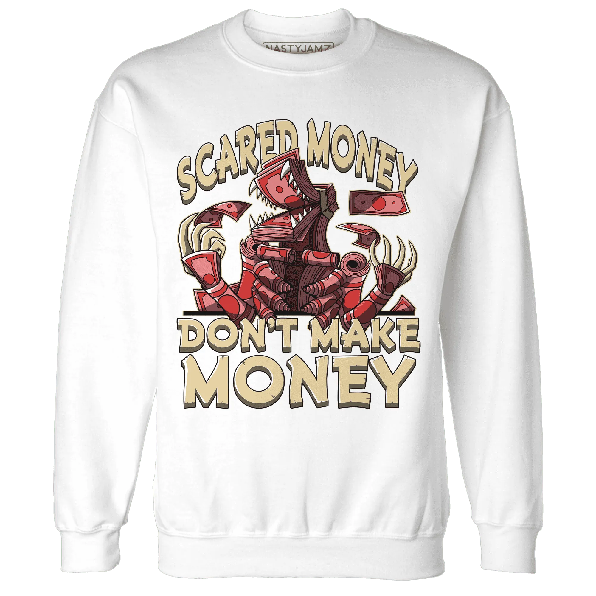 Dunk-Strawberry-Waffle-NastyJamz-Sweatshirt-Match-Scared-Money