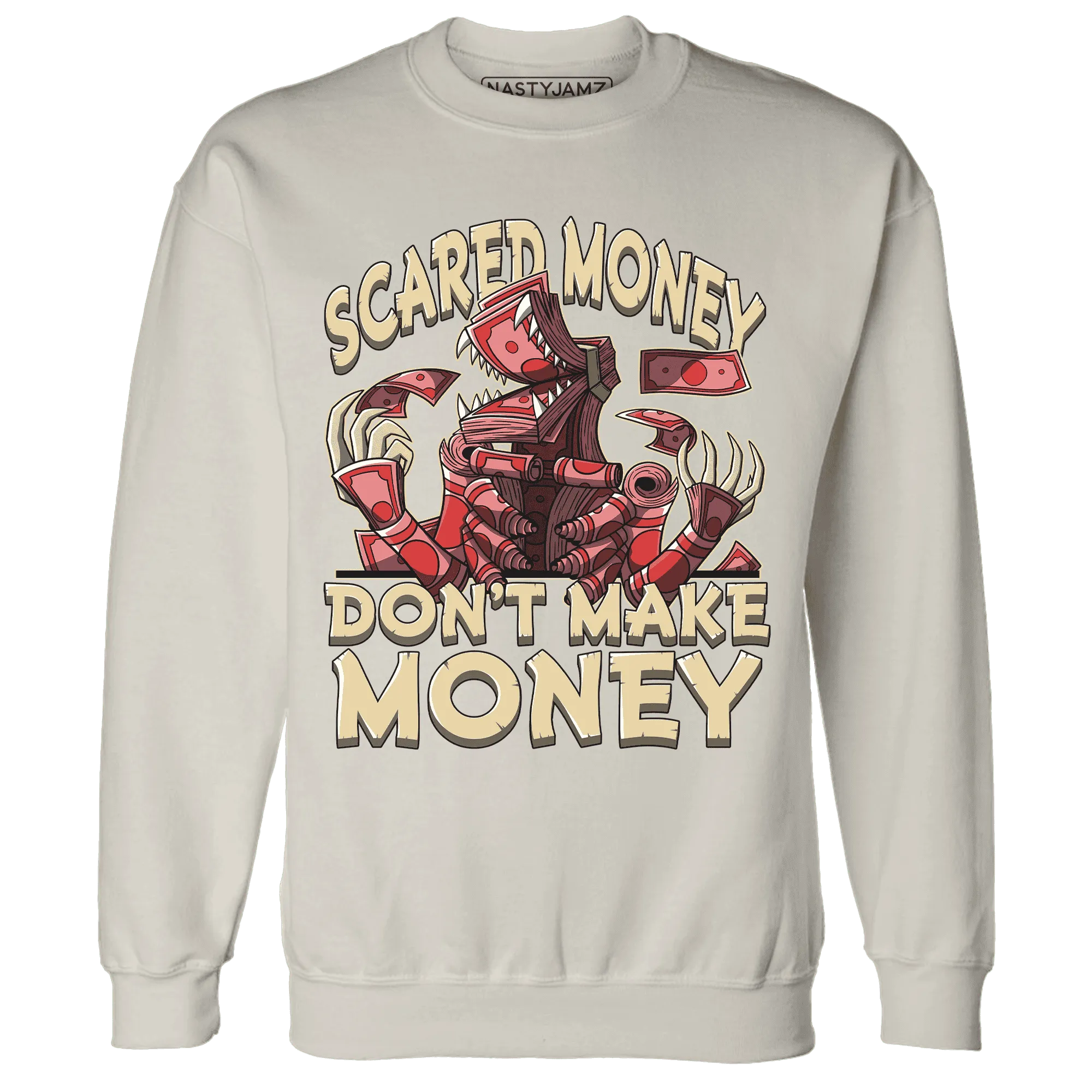 Dunk-Strawberry-Waffle-NastyJamz-Sweatshirt-Match-Scared-Money