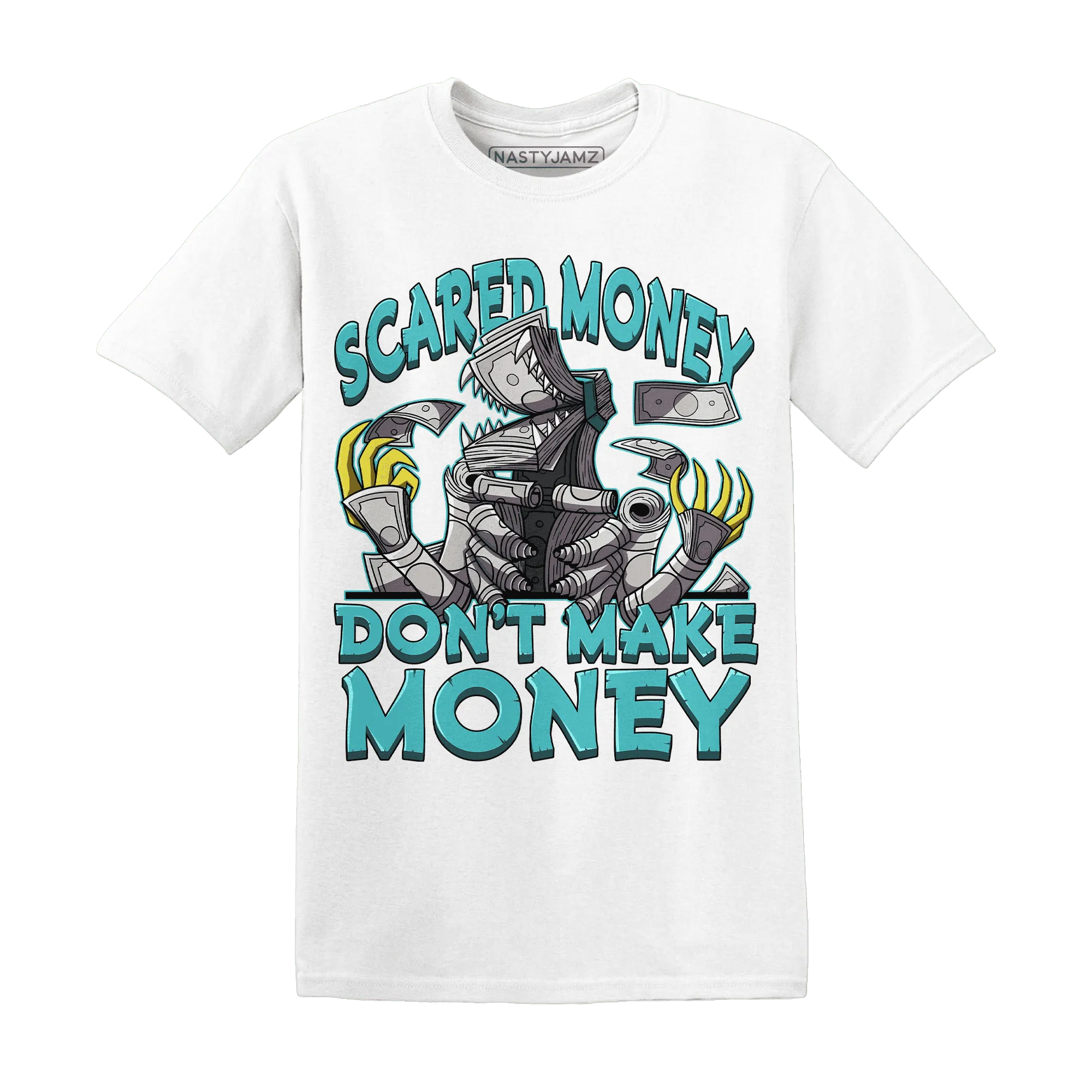 NastyJamz-NBL-Cyan-Burst-9060-T-Shirt-Match-Scared-Money