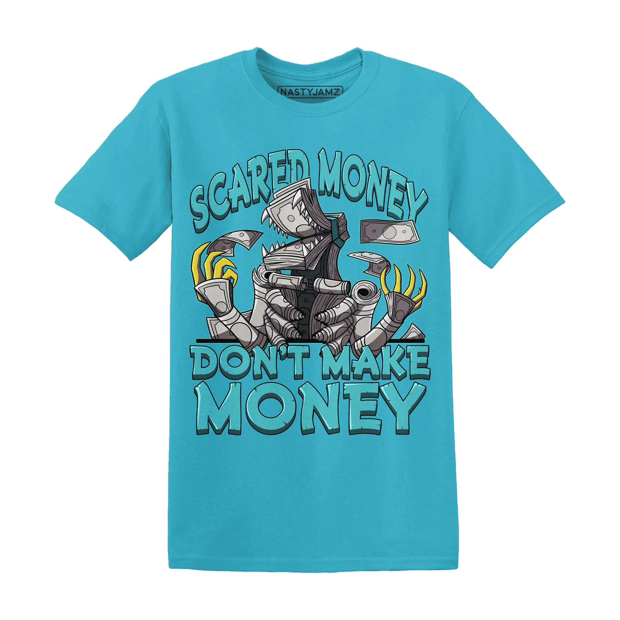 NastyJamz-NBL-Cyan-Burst-9060-T-Shirt-Match-Scared-Money