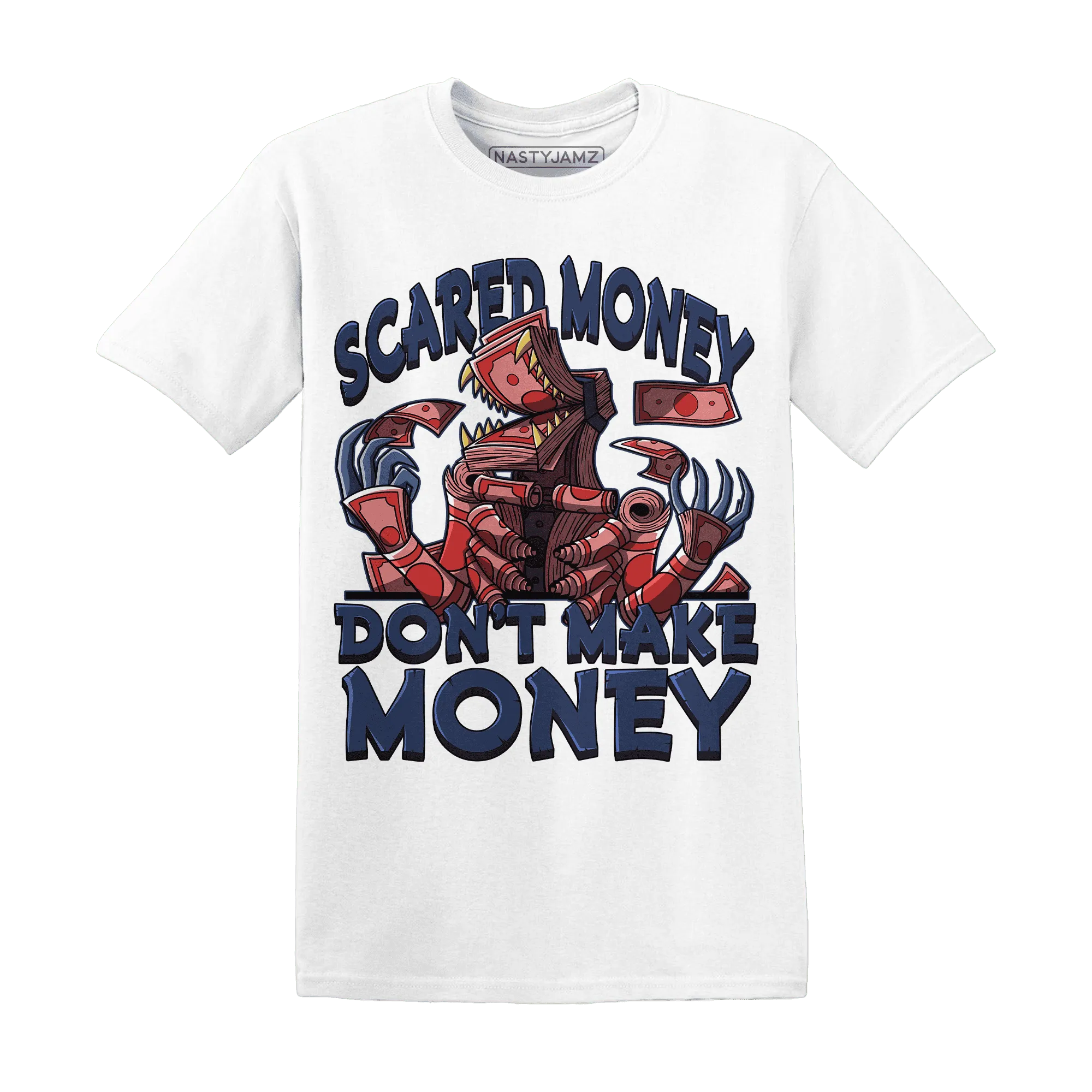 NastyJamz-VaporMax-Air-Plus-Midnight-Navy-Gold-Black-T-Shirt-Match-Scared-Money