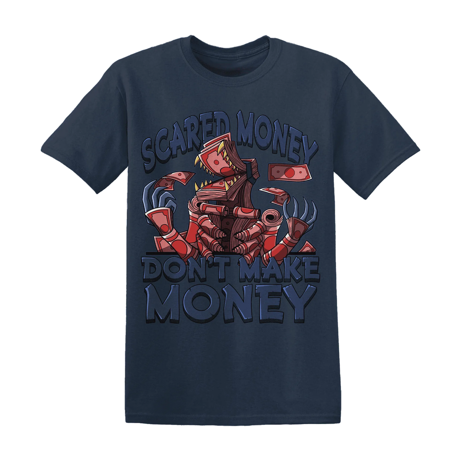 NastyJamz-VaporMax-Air-Plus-Midnight-Navy-Gold-Black-T-Shirt-Match-Scared-Money