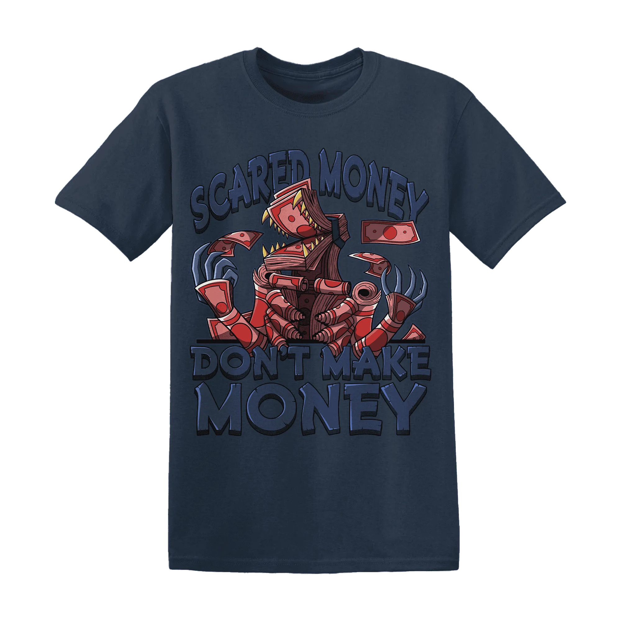 NastyJamz-VaporMax-Air-Plus-Midnight-Navy-Gold-Black-T-Shirt-Match-Scared-Money