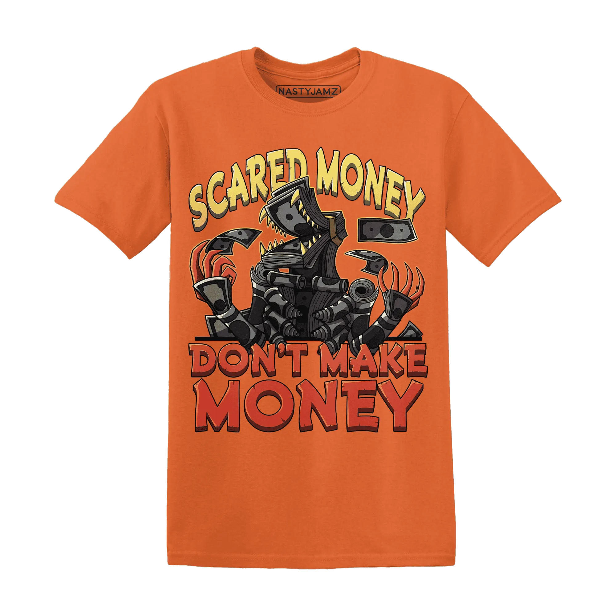 NastyJamz-VaporMax-Crimson-Total-Orange-Plus-T-Shirt-Match-Scared-Money