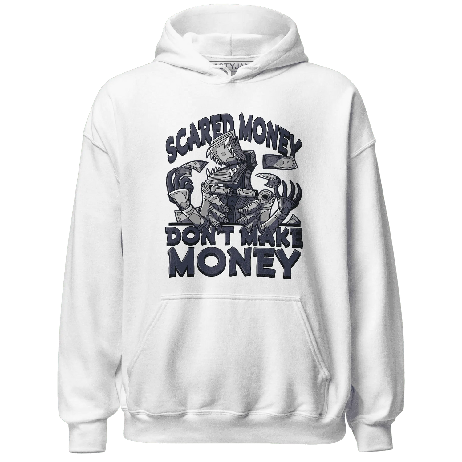 VaporMax-Plus-Midnight-Navy-White-Metallic-Silver-NastyJamz-Hoodie-Match-Scared-Money