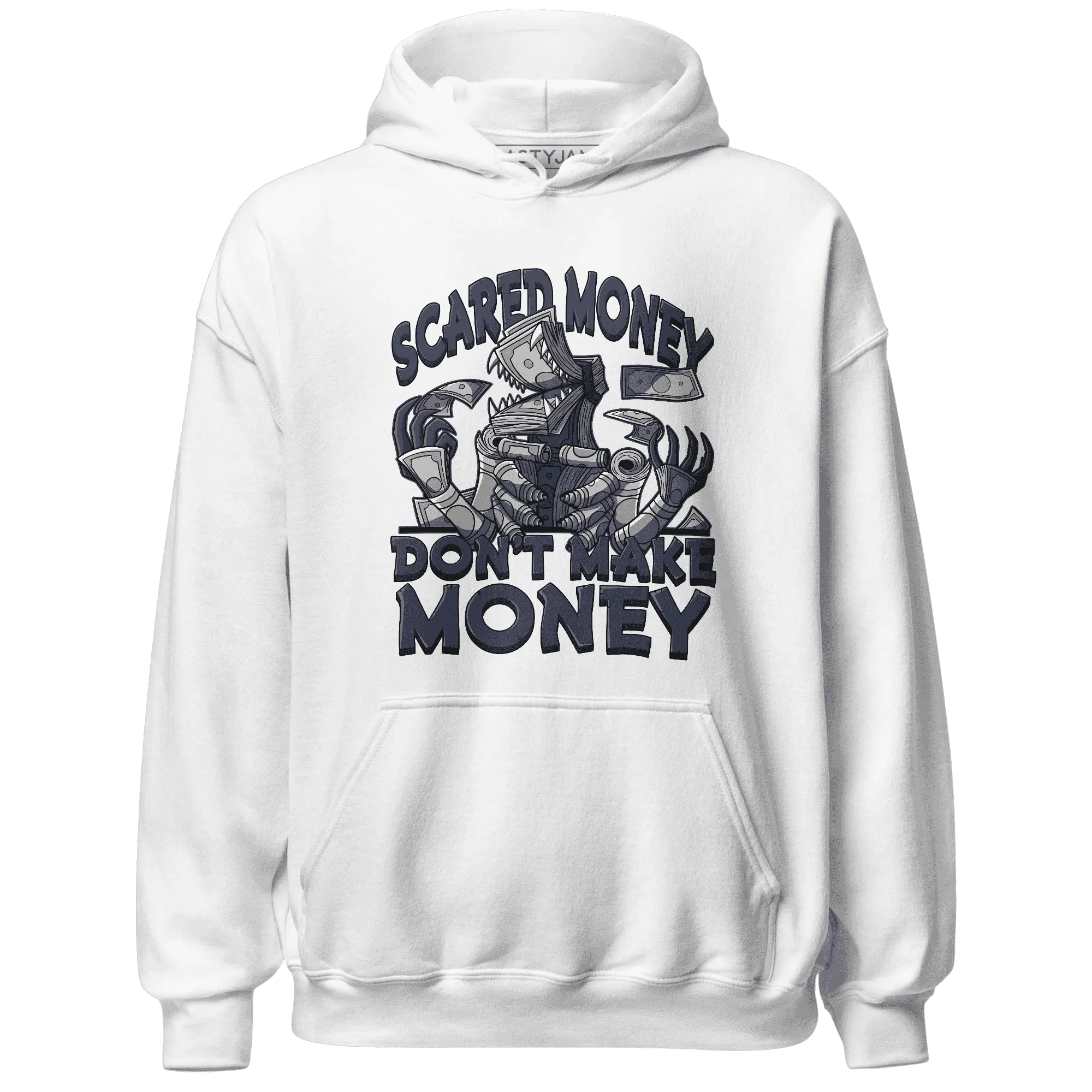 VaporMax-Plus-Midnight-Navy-White-Metallic-Silver-NastyJamz-Hoodie-Match-Scared-Money