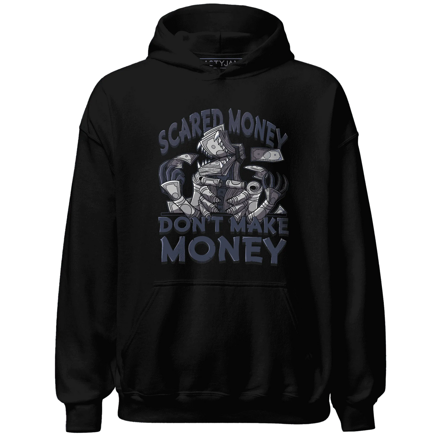 VaporMax-Plus-Midnight-Navy-White-Metallic-Silver-NastyJamz-Hoodie-Match-Scared-Money