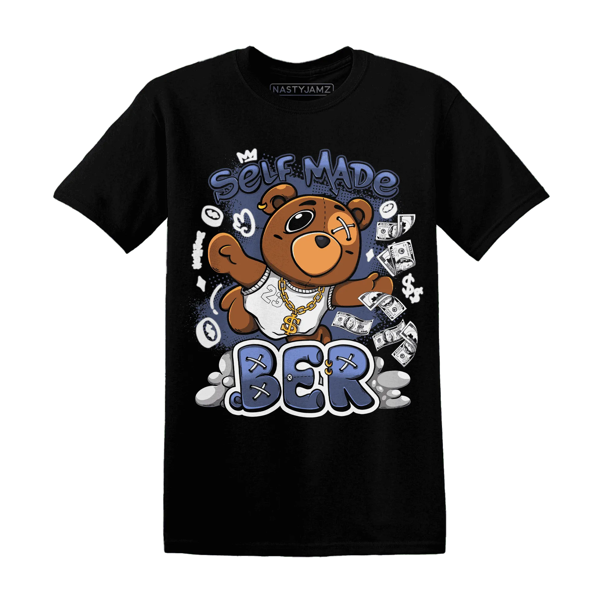 Low-Diffused-Blue-11s-T-Shirt-Match-Self-Made-BER