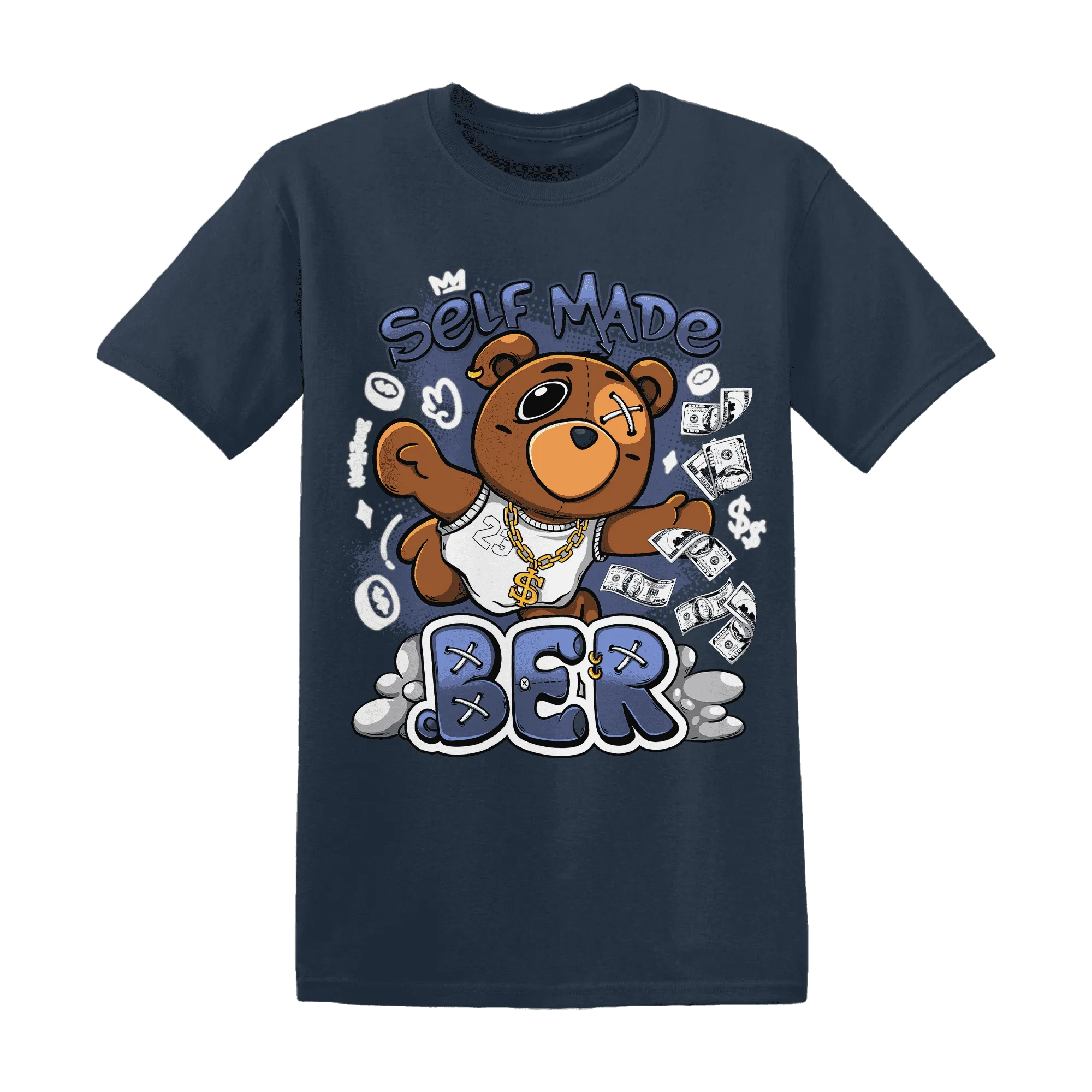 Low-Diffused-Blue-11s-T-Shirt-Match-Self-Made-BER