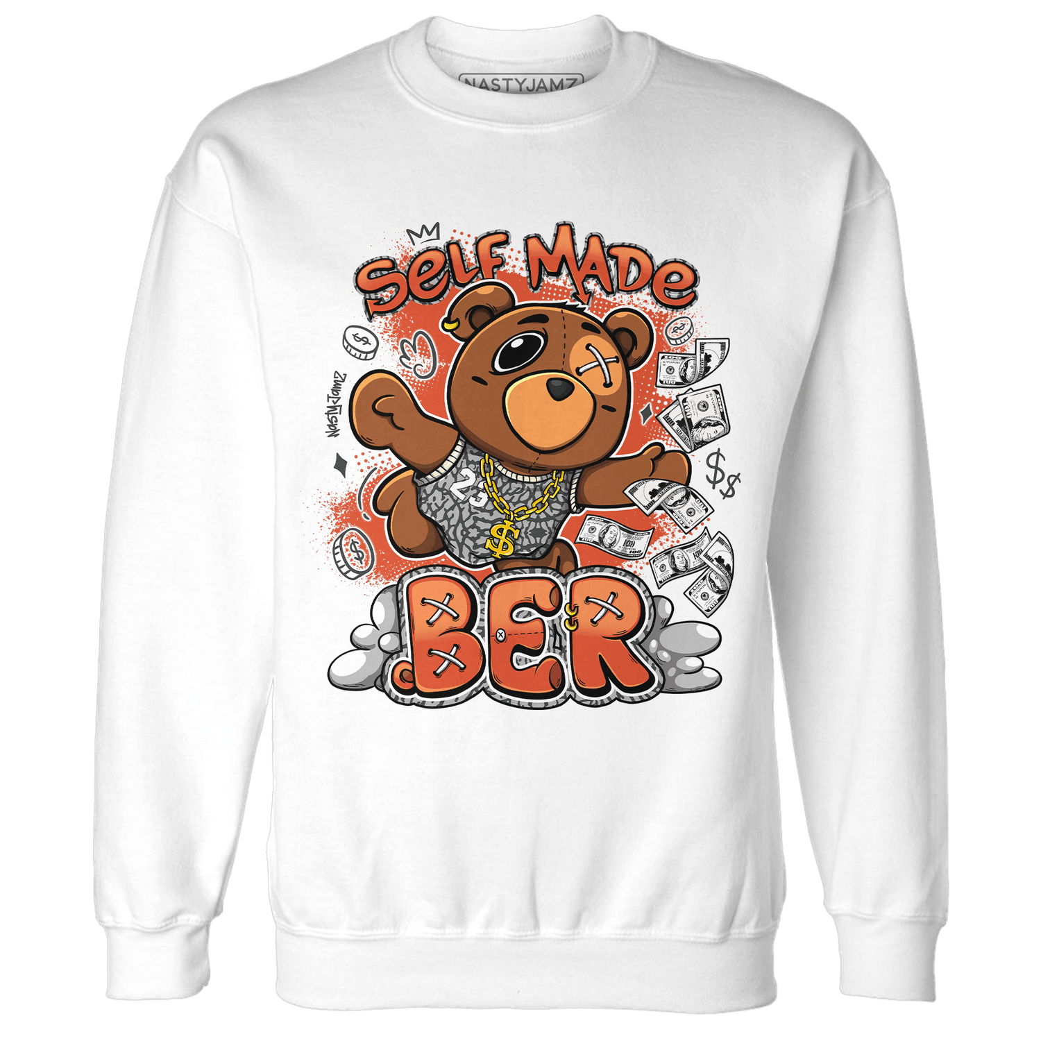 Georgia Peach 3s Sweatshirt Match Self Made BER - NastyJamz
