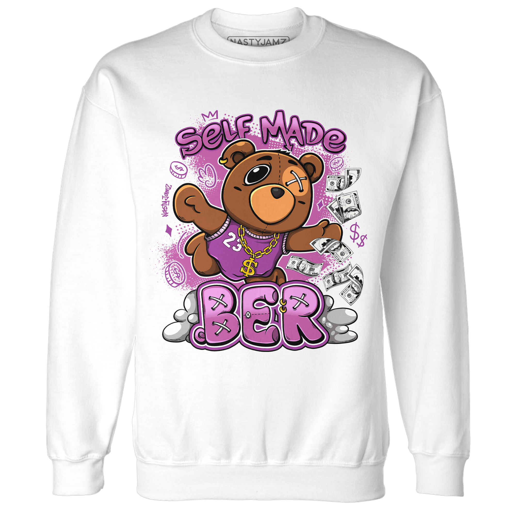 GS Hyper Violet 4s Sweatshirt Match Self Made BER - NastyJamz