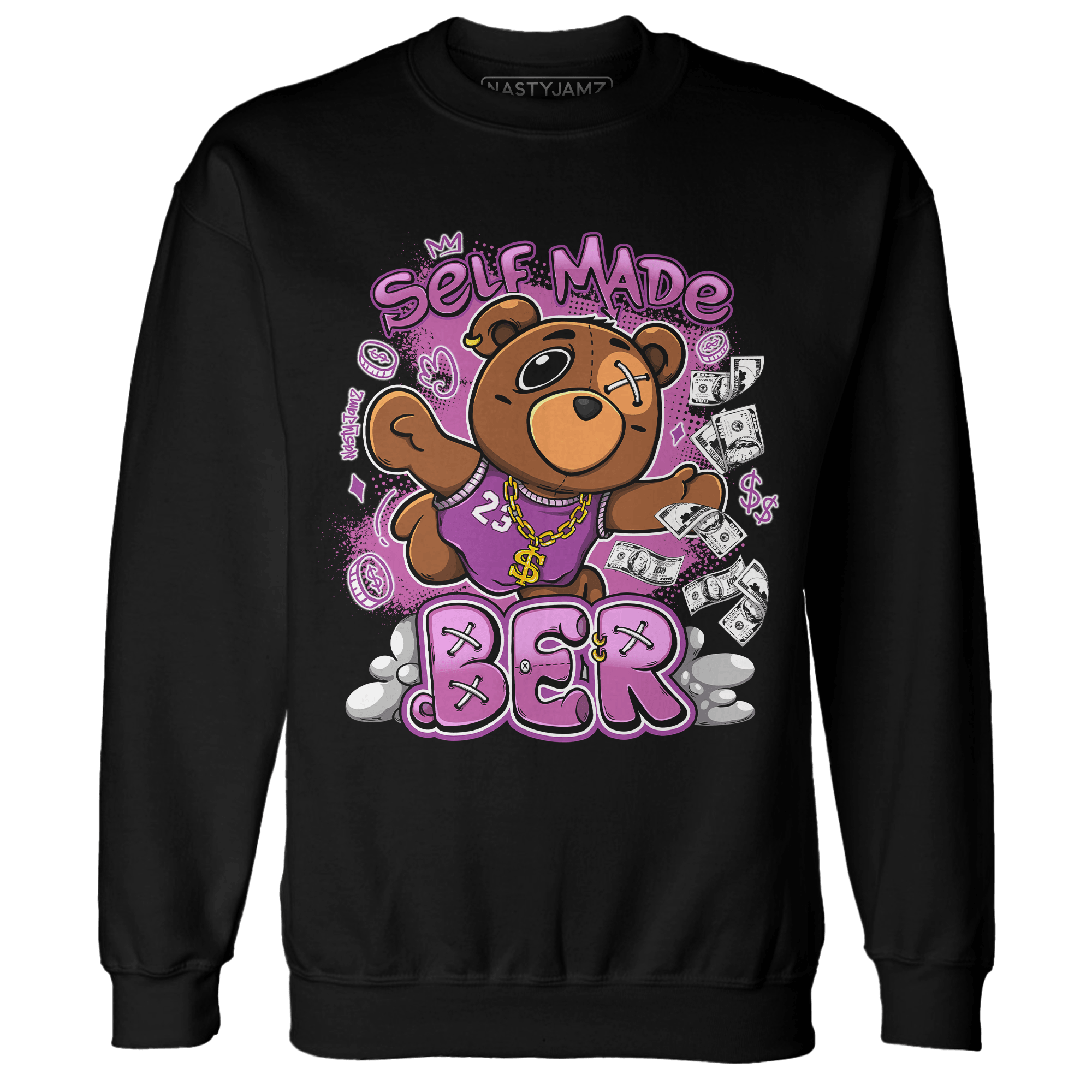 GS Hyper Violet 4s Sweatshirt Match Self Made BER - NastyJamz