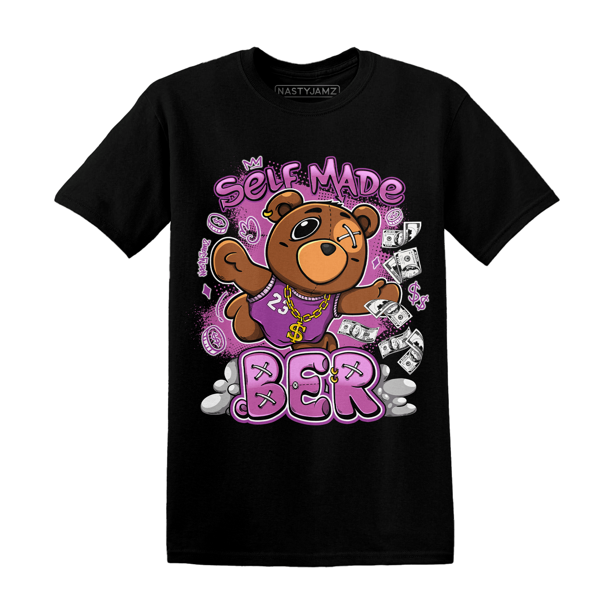 GS Hyper Violet 4s T Shirt Match Self Made BER - NastyJamz