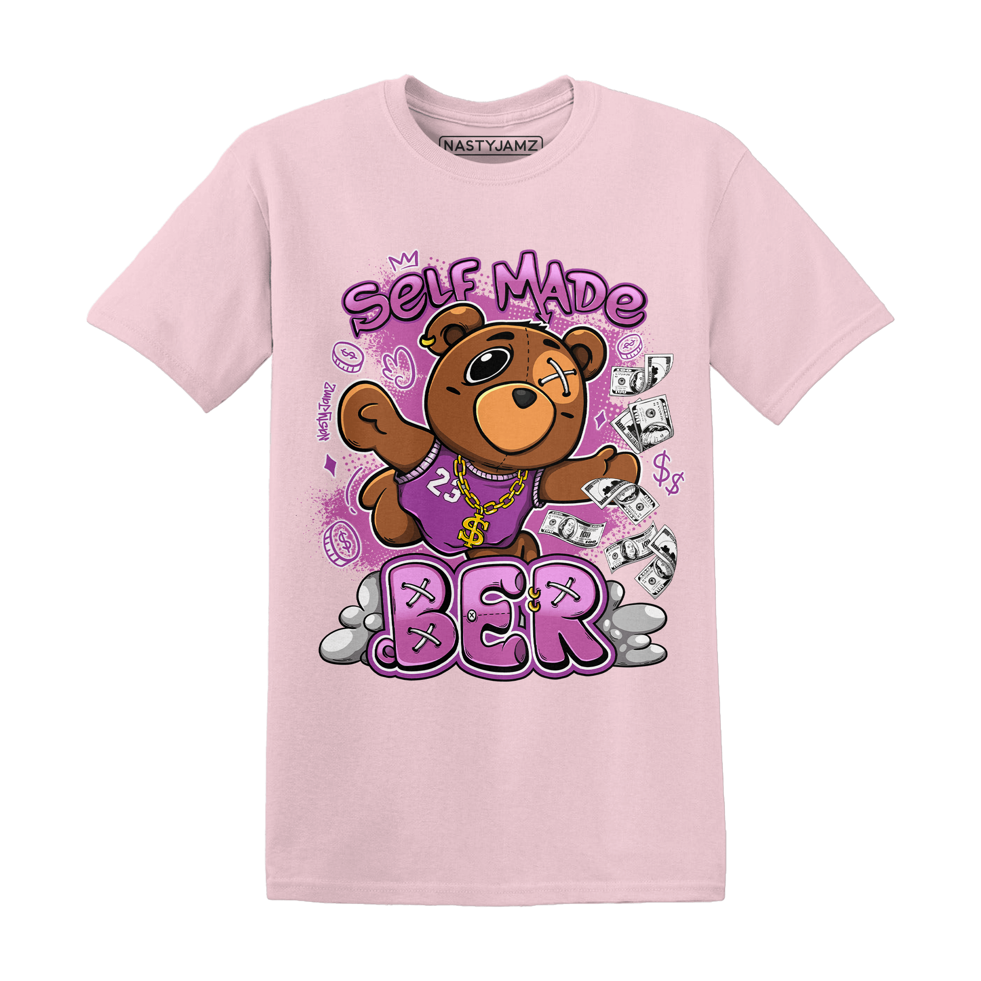 GS Hyper Violet 4s T Shirt Match Self Made BER - NastyJamz